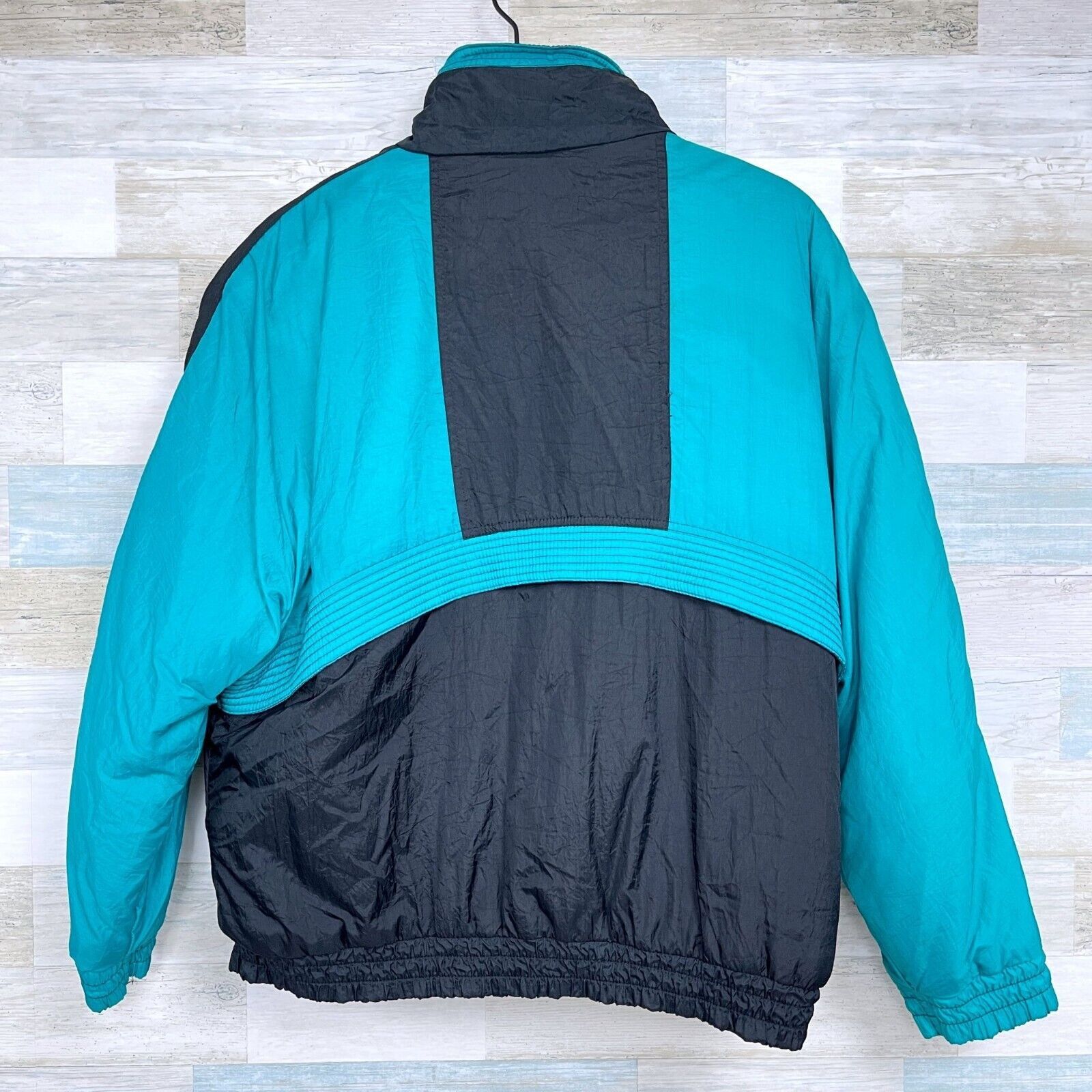 Other Gitano Retro Nylon Puffer Ski Jacket Black Green VTG Mens M Size US M / EU 48-50 / 2 - 3 Thumbnail