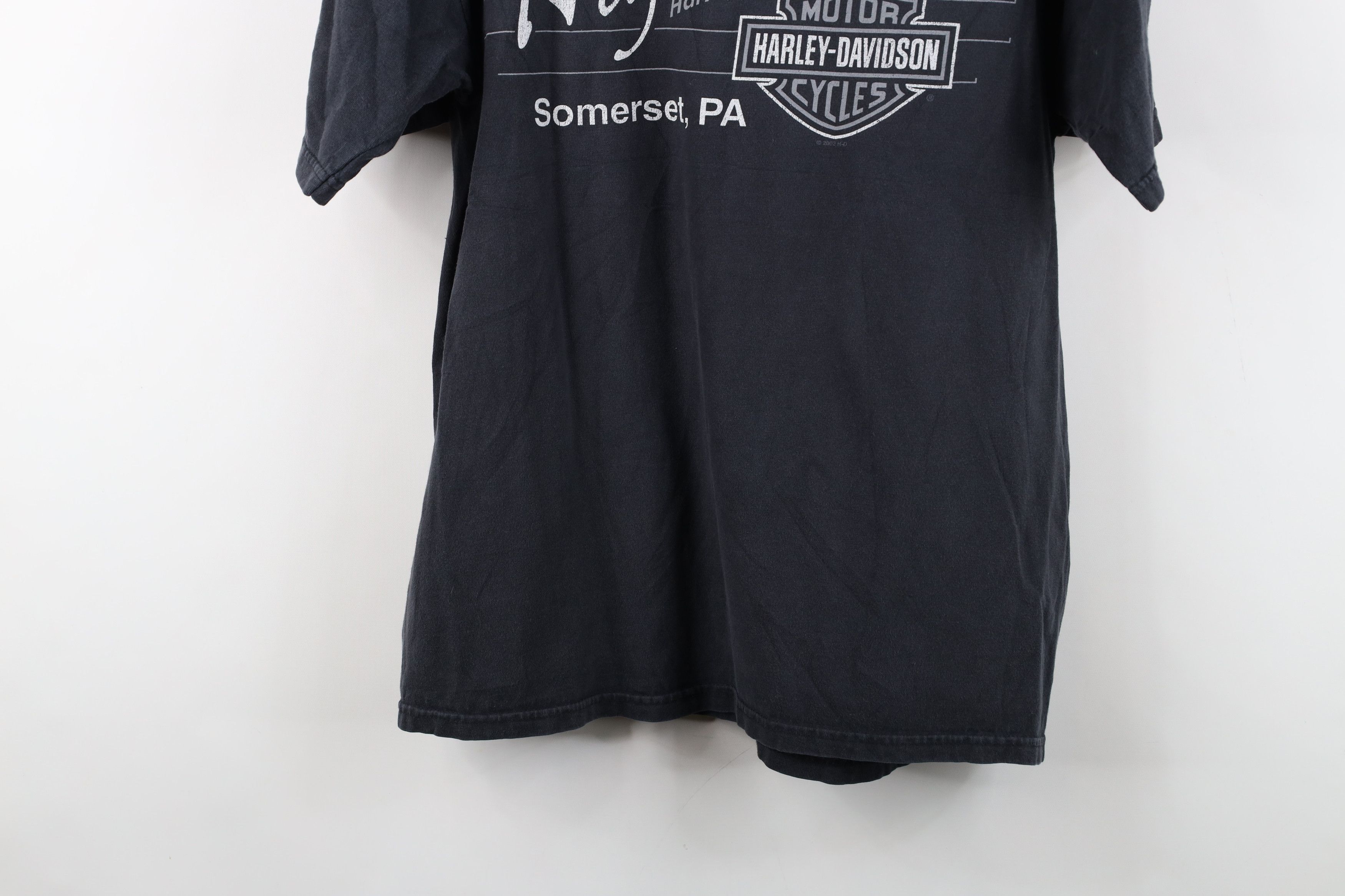 Harley Davidson Vintage Y2K Harley Davidson Motor Oil T-Shirt Black USA Size US L / EU 52-54 / 3 - 14 Thumbnail