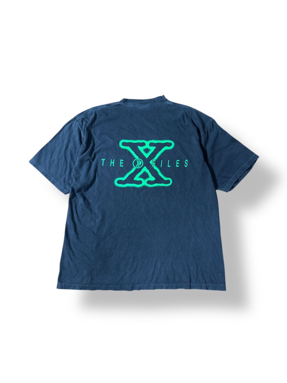 Vintage *RARE* 90s VINTAGE THE X FILES TV SERIES BLACK TEE XL Size US XL / EU 56 / 4 - 7 Thumbnail