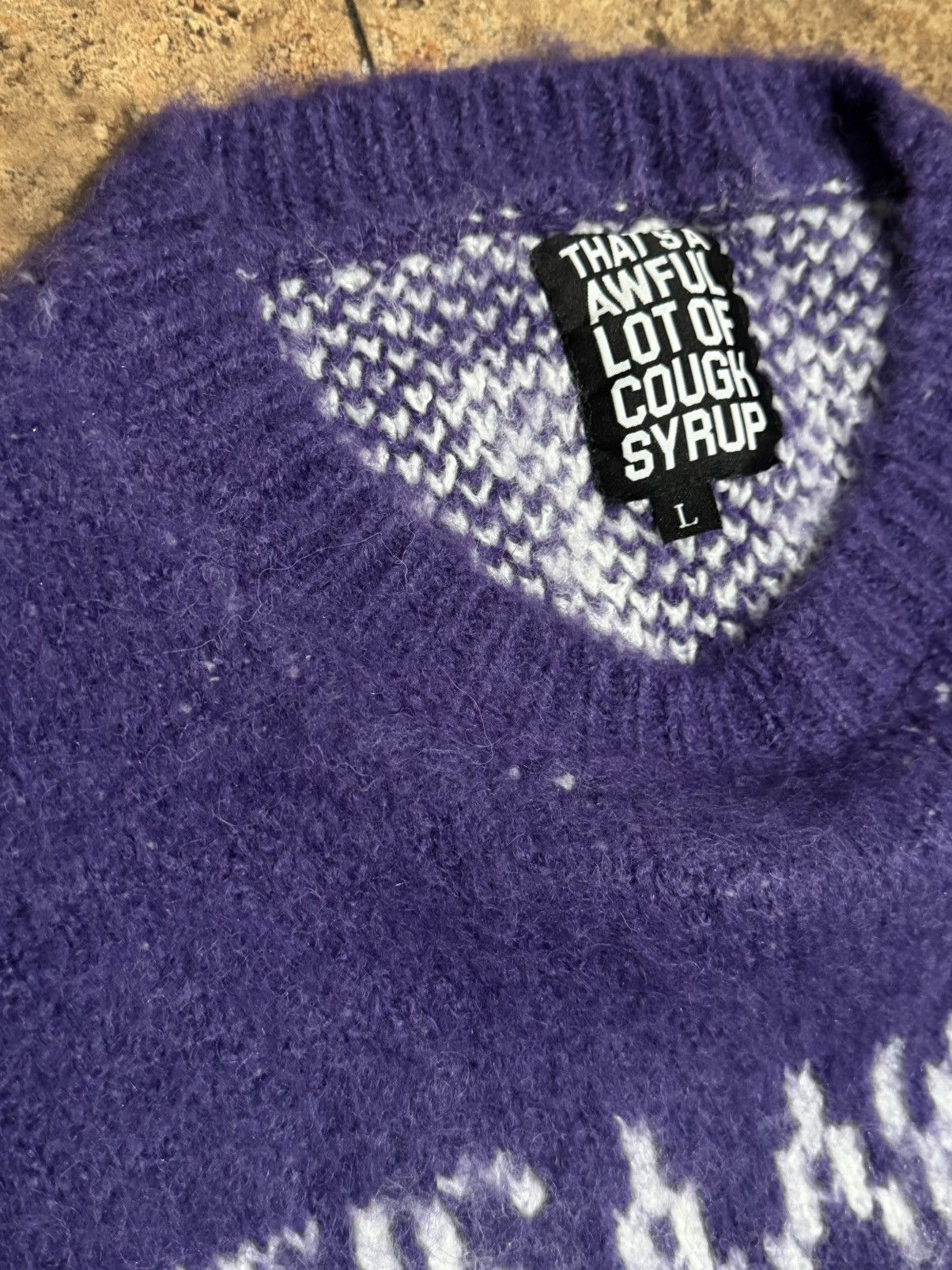 Awful Lot of Cough Syrup Thats A Awful Lot Of Cough Syrup Sweater Size US L / EU 52-54 / 3 - 3 Thumbnail