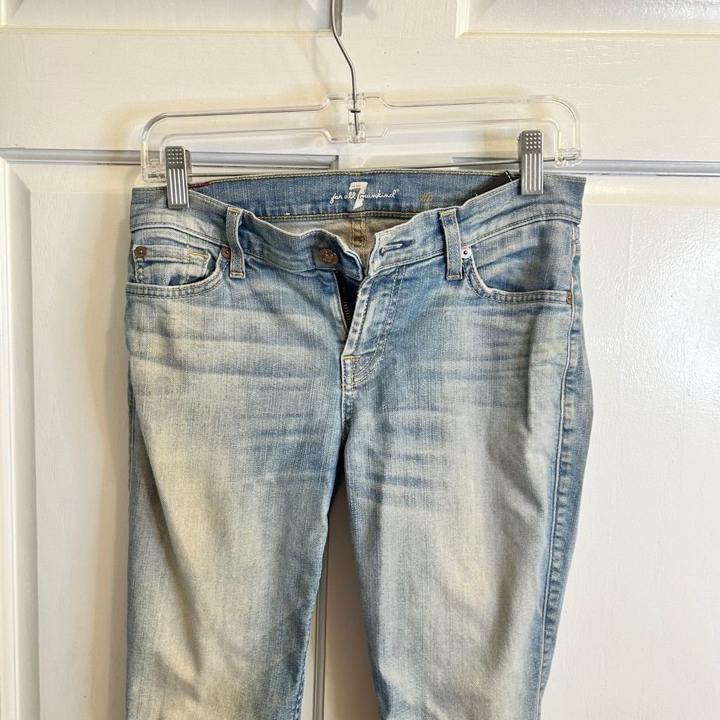 7 For All Mankind 7 for all mankind size 26 jeans light washed Size 26" / US 2 / IT 38 - 7 Thumbnail