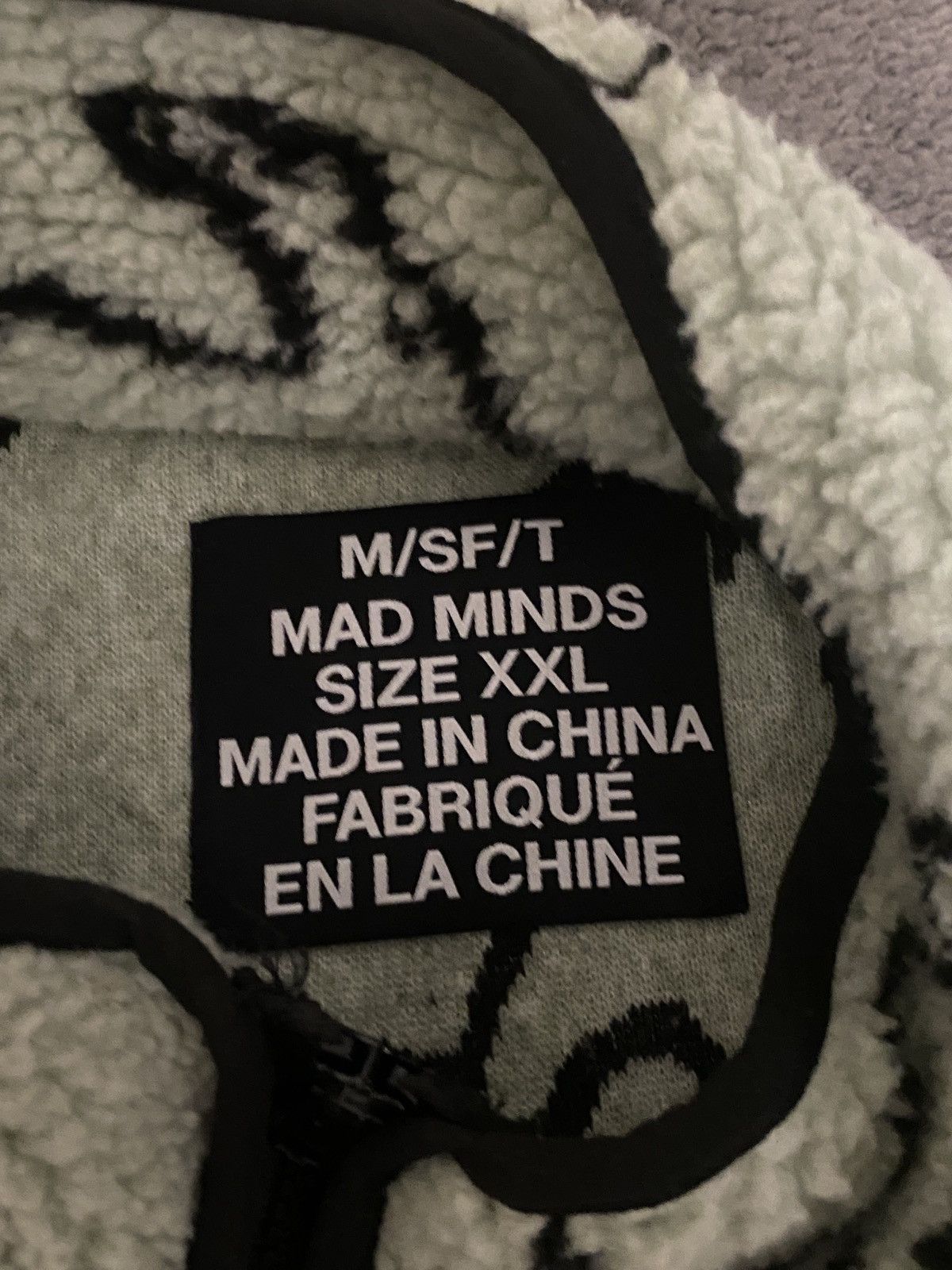 Misfits m/sf/t mad minds teal and black fleece jacket Size US XXL / EU 58 / 5 - 2 Thumbnail