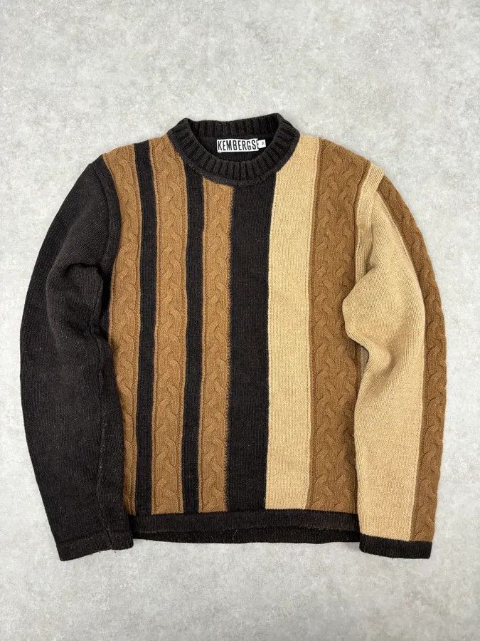 Dirk Bikkembergs Dirk Bikkembergs Camel & Brown Wool Sweater Size US M / EU 48-50 / 2 - 1 Thumbnail