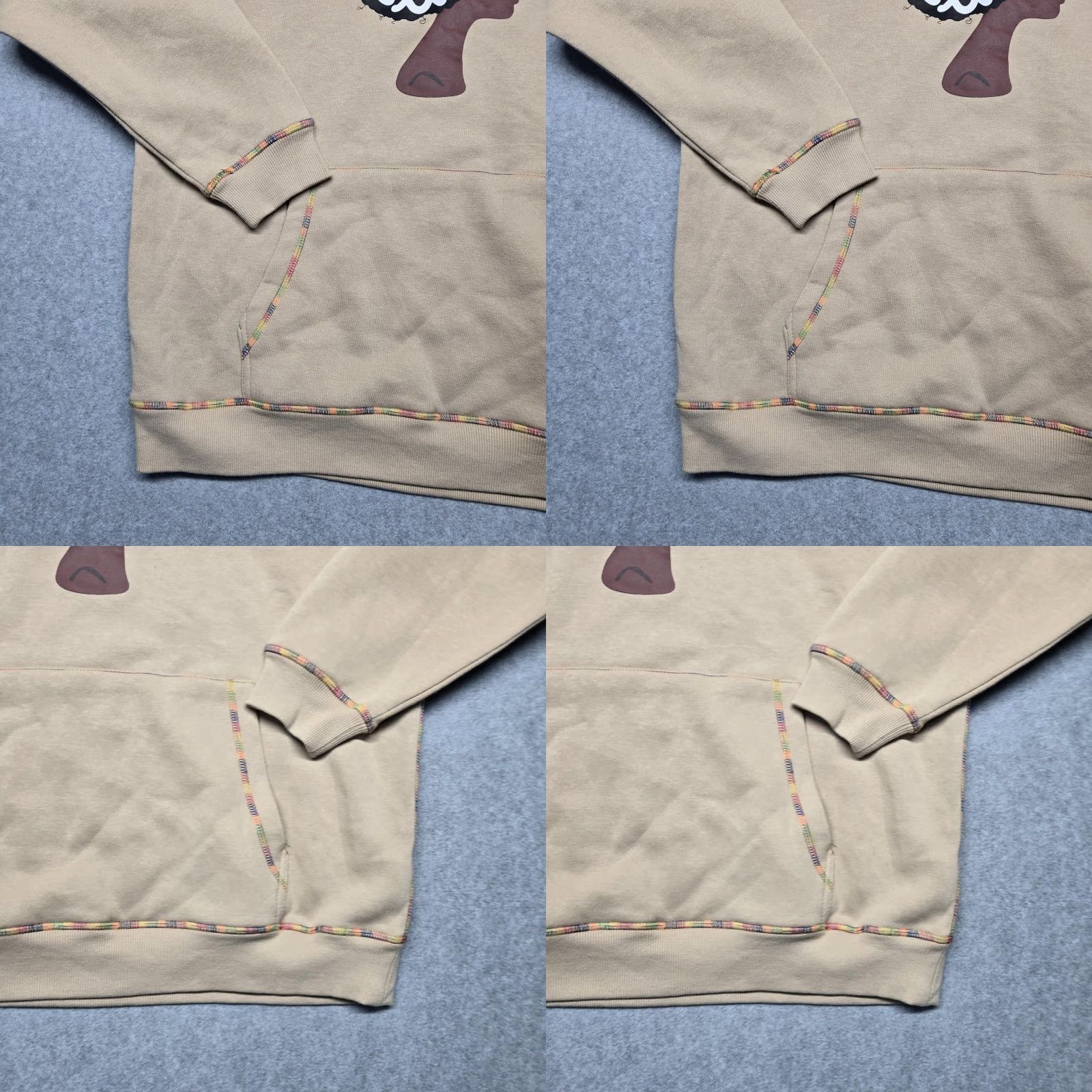 Forever 21 Forever 21 Hoodie Womens Medium Tan Afro Queen Graphic Pullover Sweatshirt Trim Size M / US 6-8 / IT 42-44 - 8 Thumbnail
