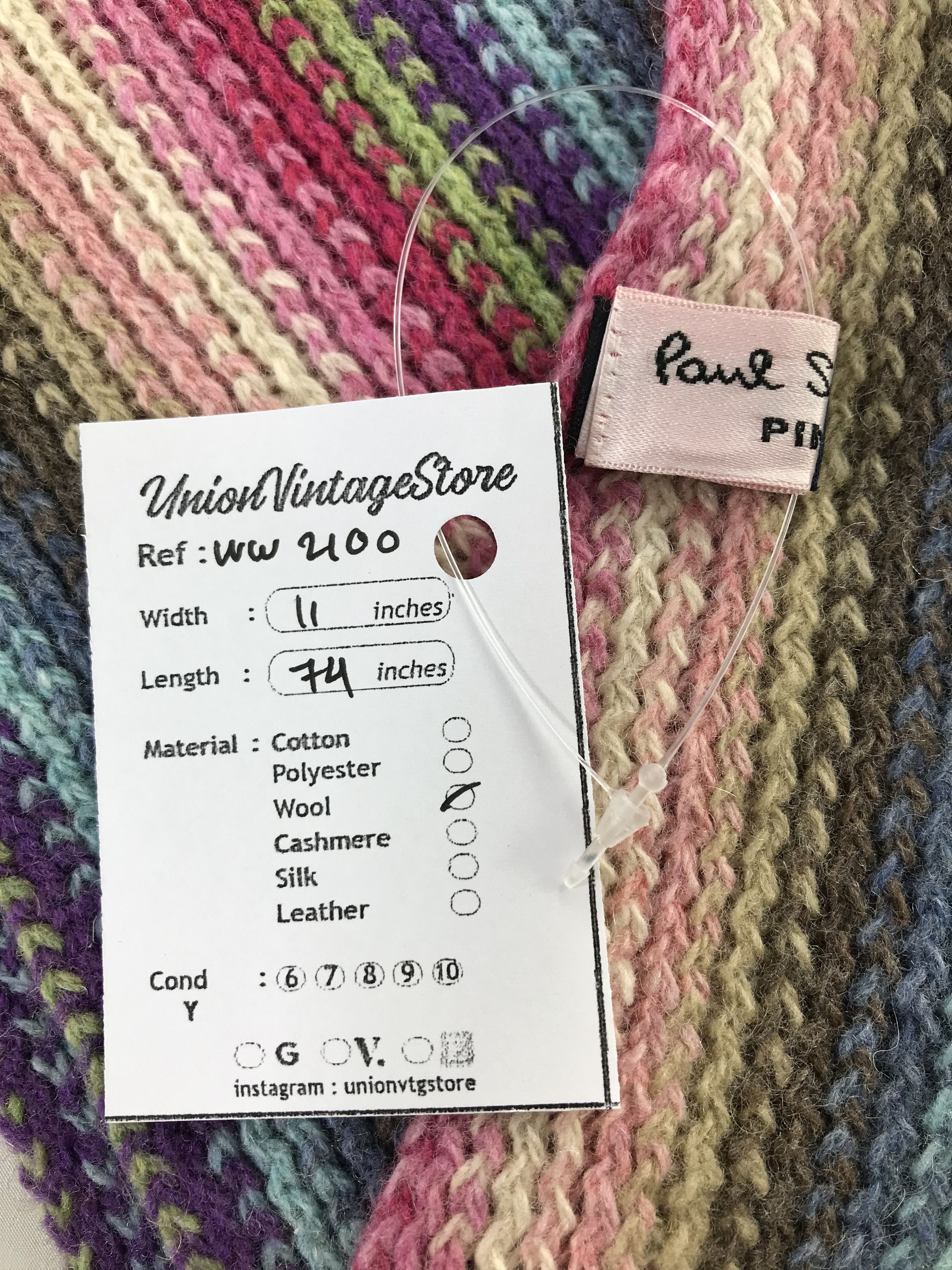 Paul Smith × Vintage Paul Smith Scarf / Muffler / Neckwear - WW2100 Size ONE SIZE - 4 Thumbnail