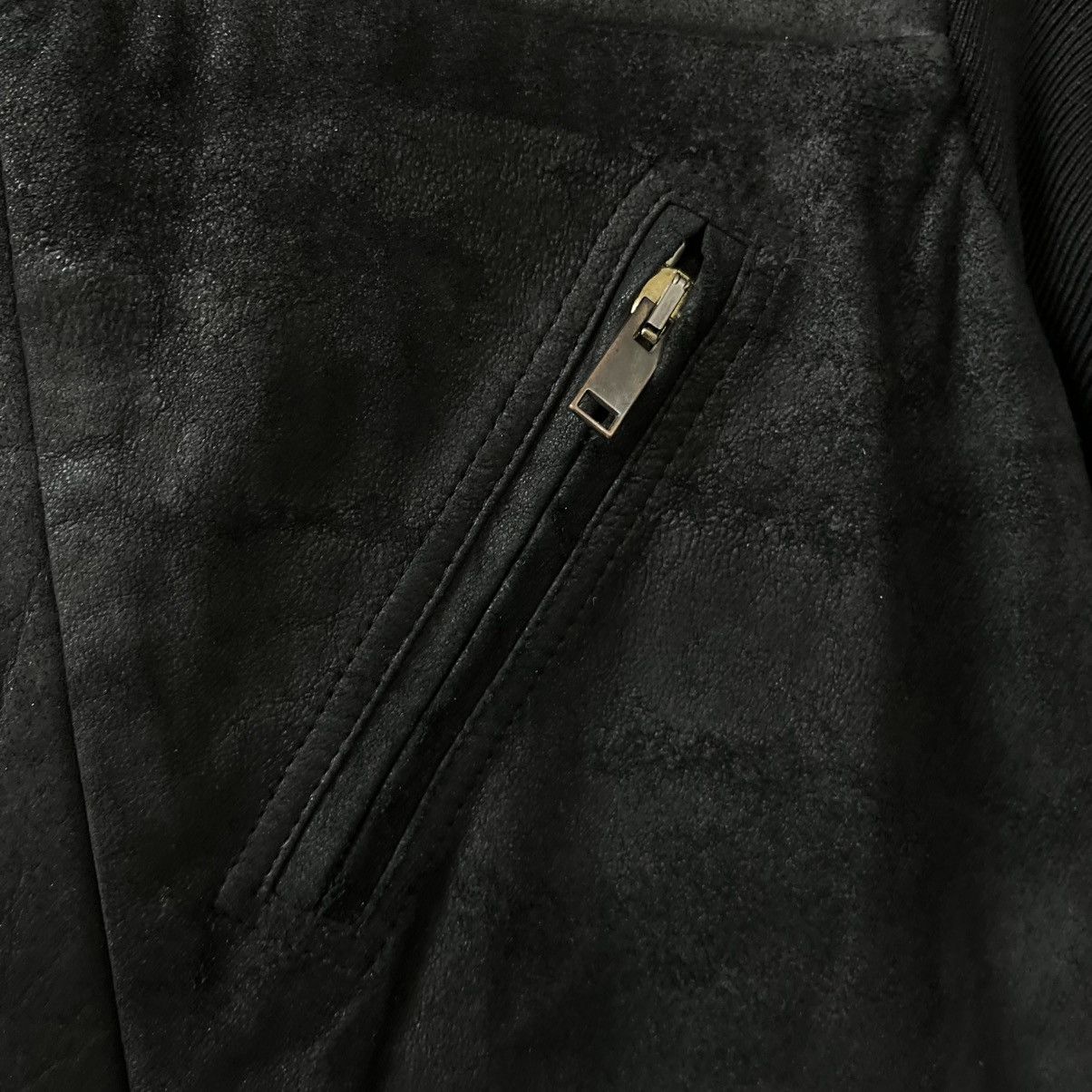 Rick Owens Rick Owens Suede Biker Jacket Black Size US S / EU 44-46 / 1 - 6 Thumbnail