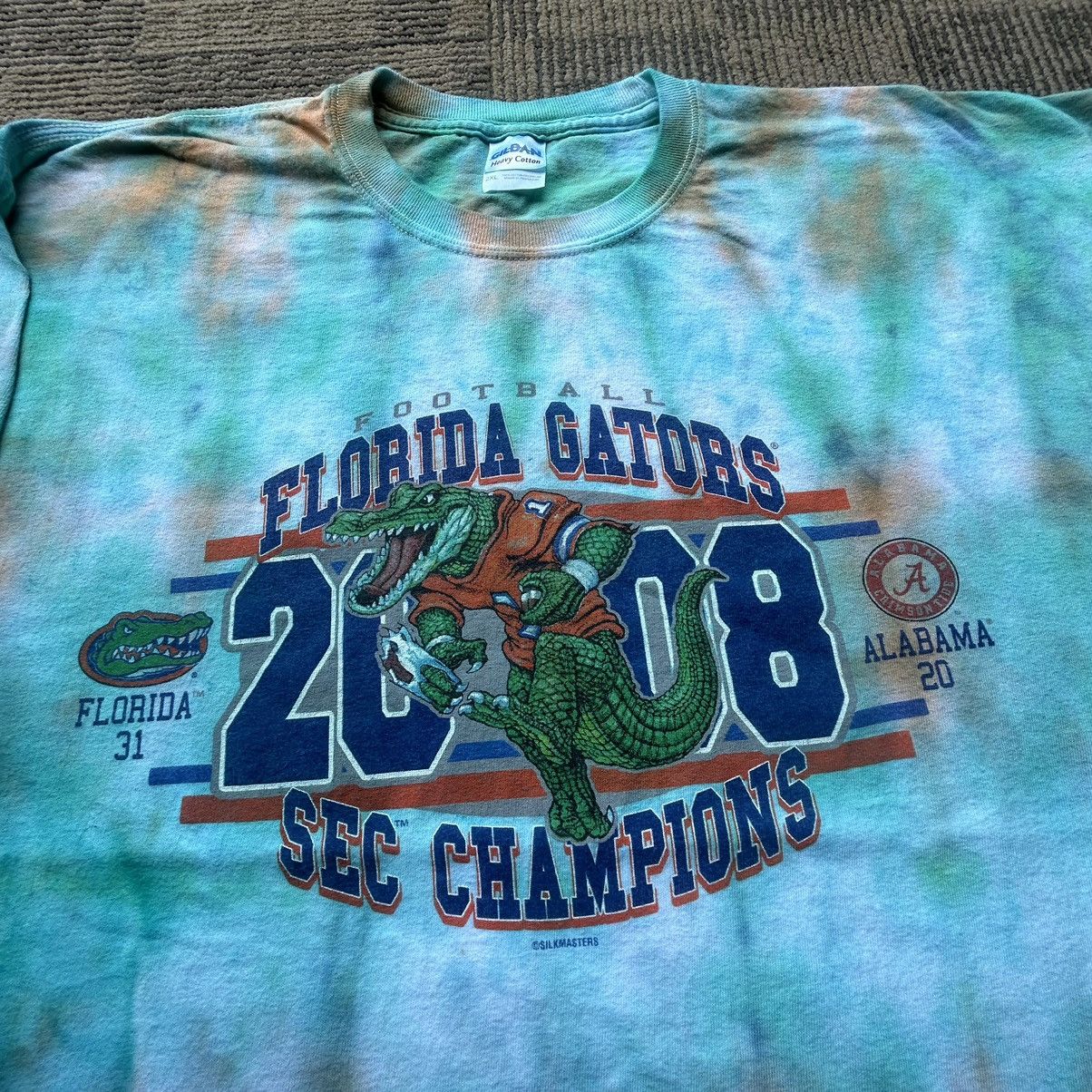 NCAA Vtg Florida Gators SEC Champs Tie-Dye Longsleeve Size US XXL / EU 58 / 5 - 3 Thumbnail