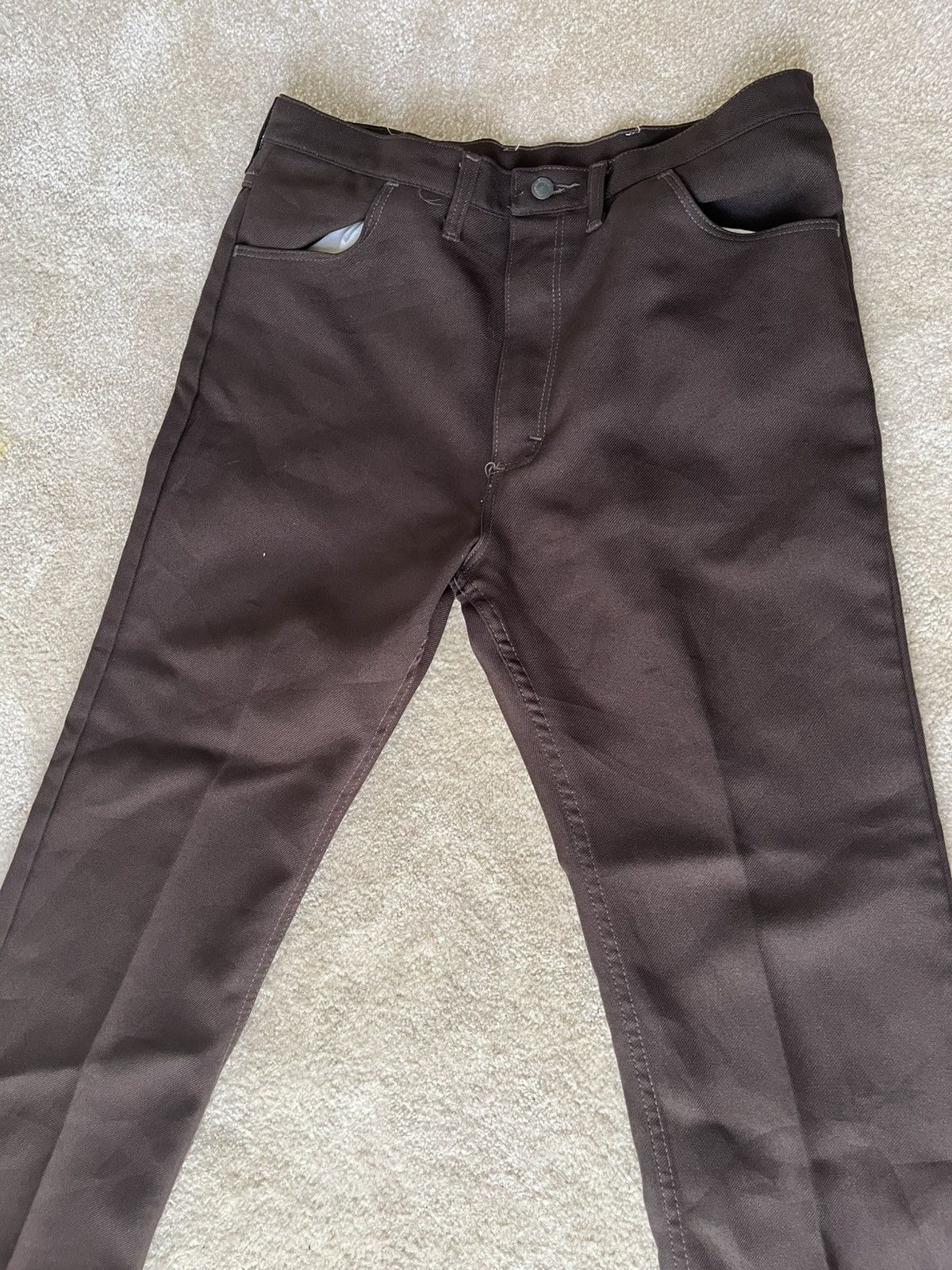 Vintage × Wrangler Vintage 80s Wrangler Polyester Pants Size US 38 / EU 54 - 2 Thumbnail
