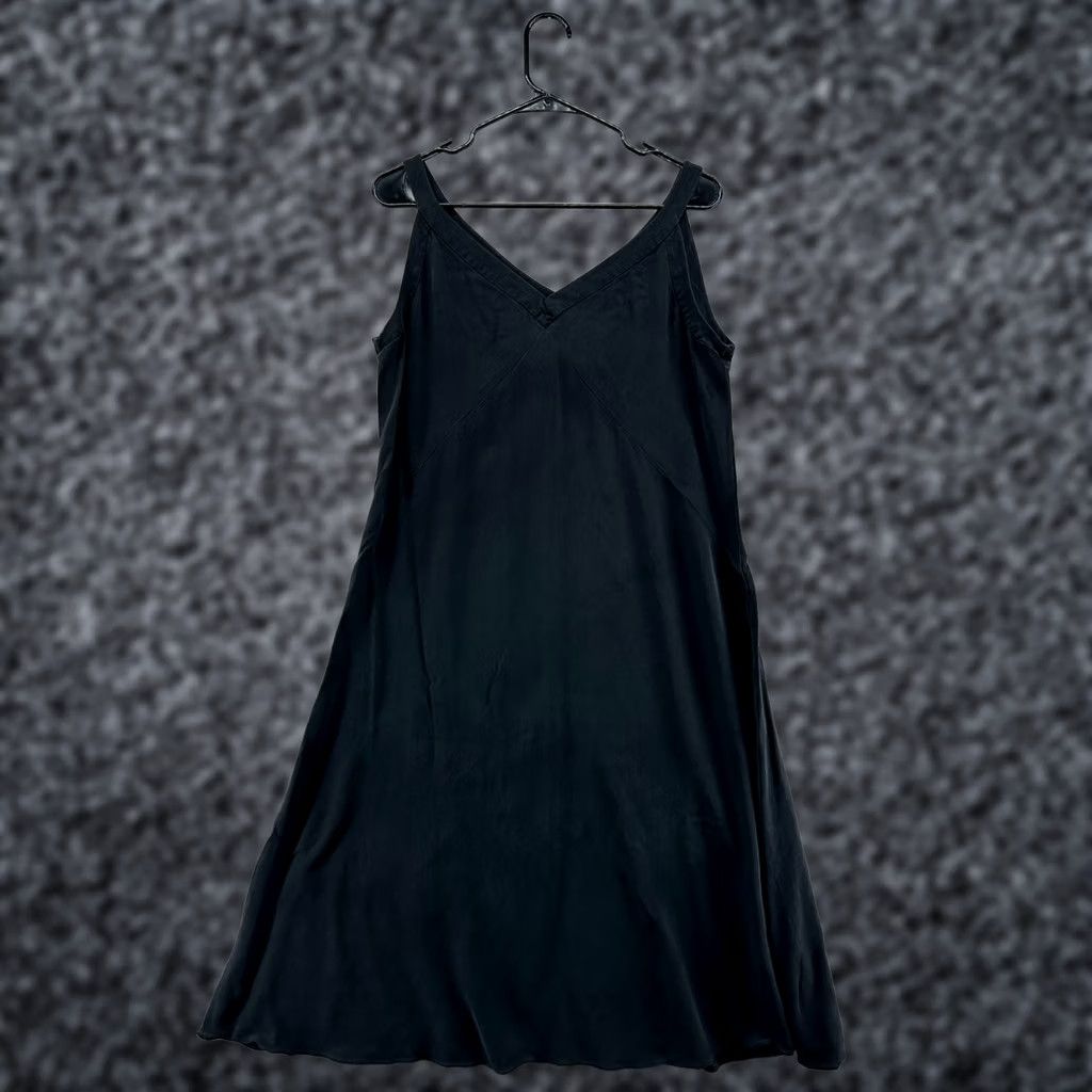 Eileen Fisher VINTAGE? No (excluded) Eileen Fisher A-Line Dress Black Women's M Silk Sleeveless V-Neck Pullover Size M / US 6-8 / IT 42-44 - 1 Thumbnail