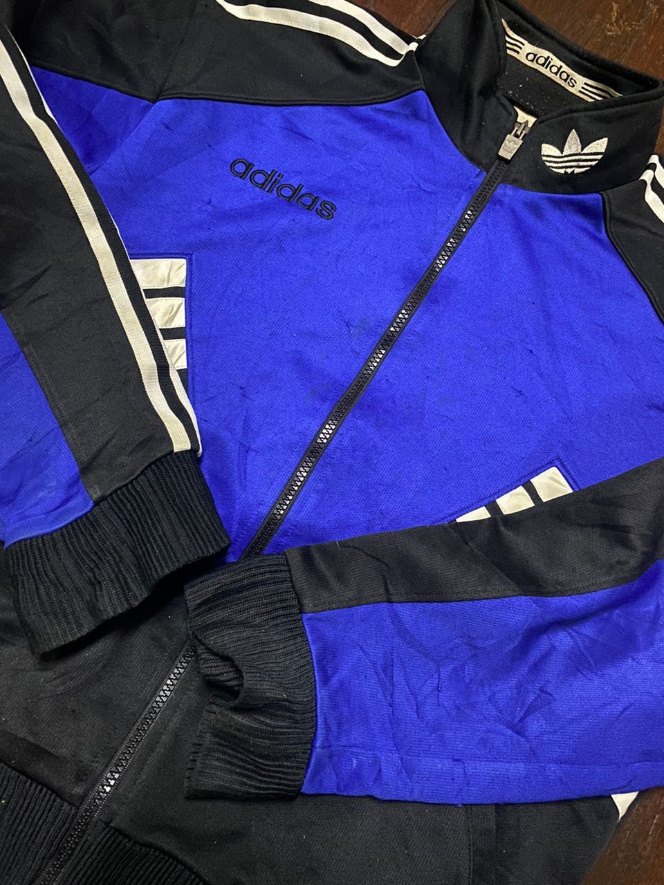 Adidas × Vintage Vintage adidas sweater jacket Size US L / EU 52-54 / 3 - 3 Thumbnail