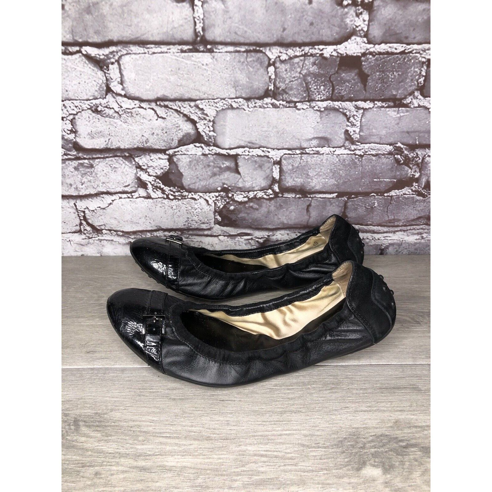 Tod's Tod's Black Leather Cap Toe Buckle Ballerina Ballet Flats Wo Size US 10 / IT 40 - 5 Thumbnail