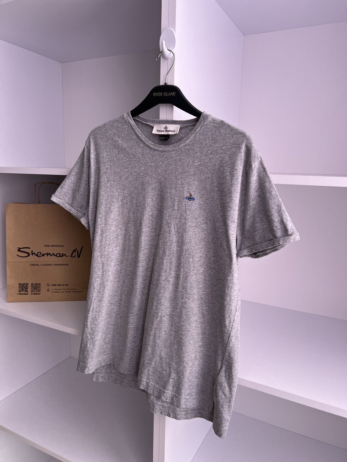 Vintage × Vivienne Westwood Vintage Vivienne Westwood Denim Gray T-Shirt Size US XL / EU 56 / 4 - 5 Thumbnail