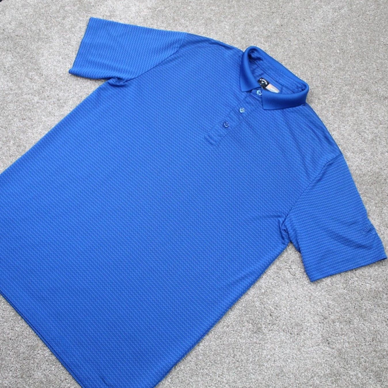 Callaway Callaway Opti-Dri Polo Shirt Mens Medium Blue Golf Polyester Short Sleeve Size US M / EU 48-50 / 2 - 3 Thumbnail