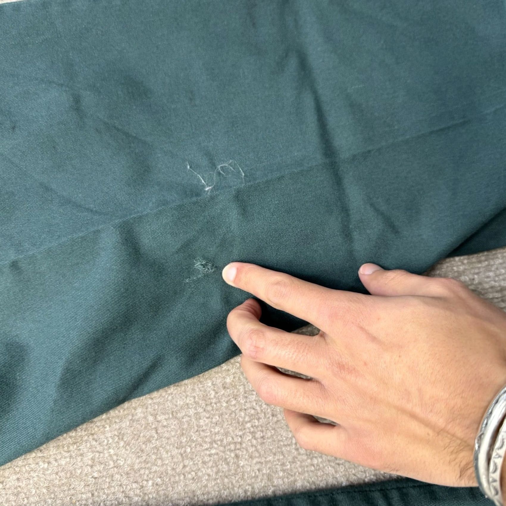 Vintage VINTAGE Chino Pants Mens 36x29 Workwear Zip Fly USA Made Green Talon Size US 36 / EU 52 - 6 Thumbnail