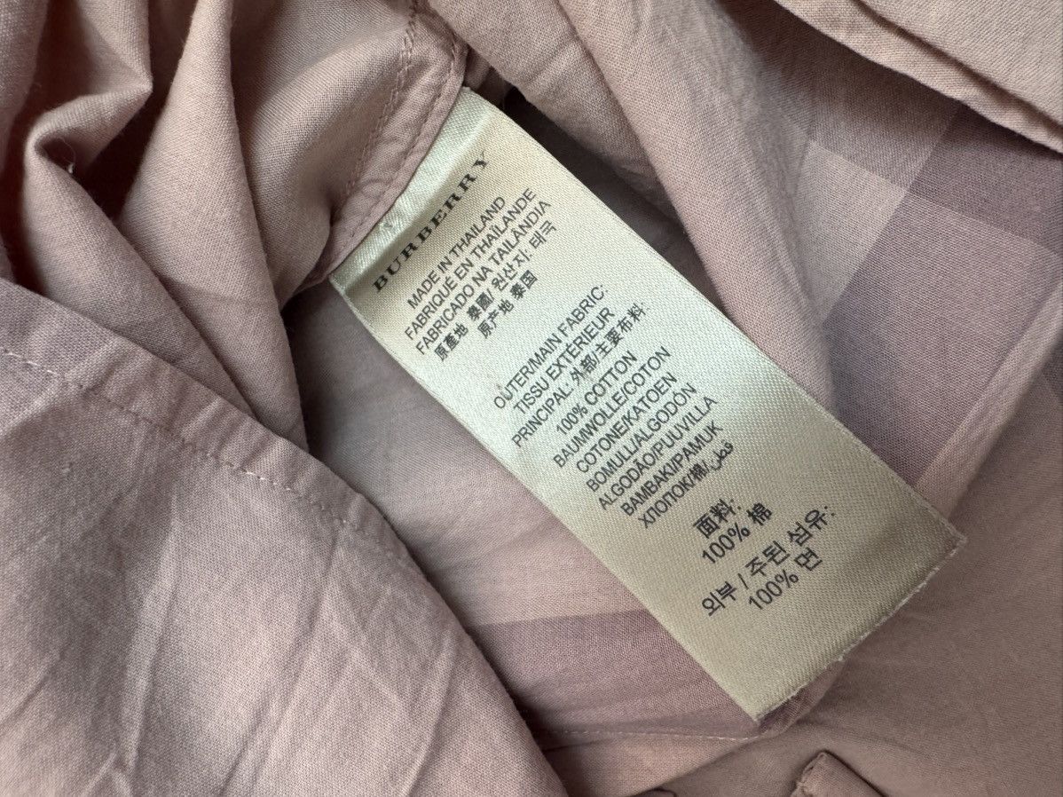 Burberry Burberry Lace Nova Check Print Cotton Button Down Long Shirt Size S / US 4 / IT 40 - 2 Thumbnail