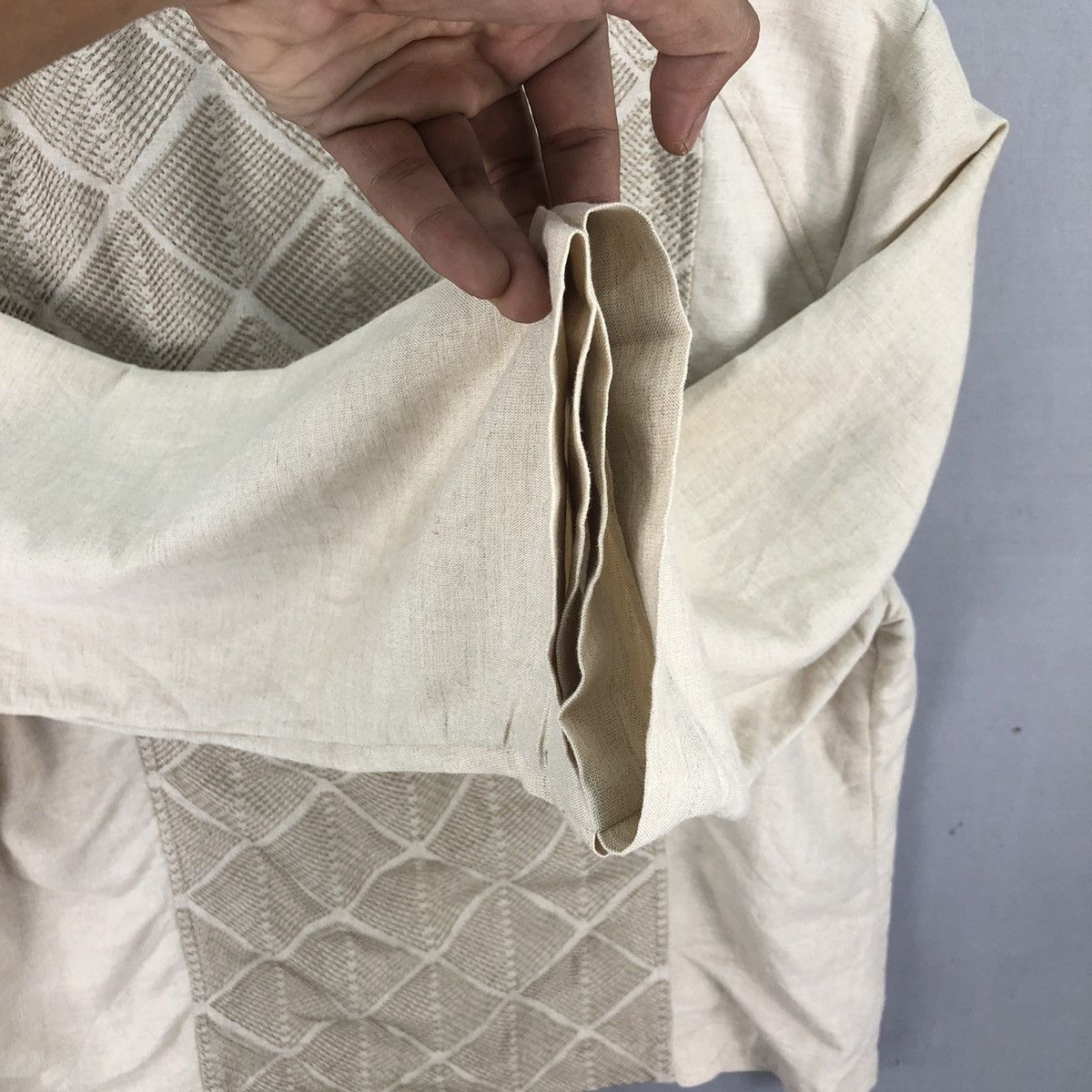 Japanese Brand Japanese Brand W.Lane Linen Beads Kimono Cardigan Size L / US 10 / IT 46 - 8 Thumbnail