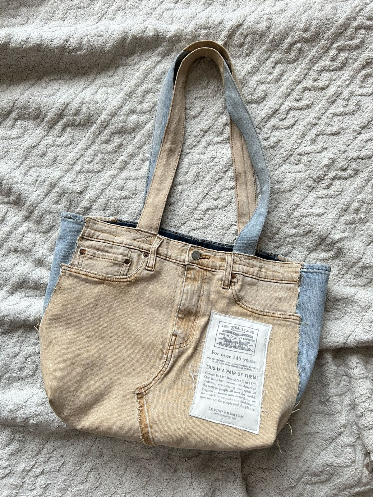 Grailed × Handmade × Levi's Rework bag Levi’s levis handmade jeans vintage rare denim Size ONE SIZE - 9 Thumbnail