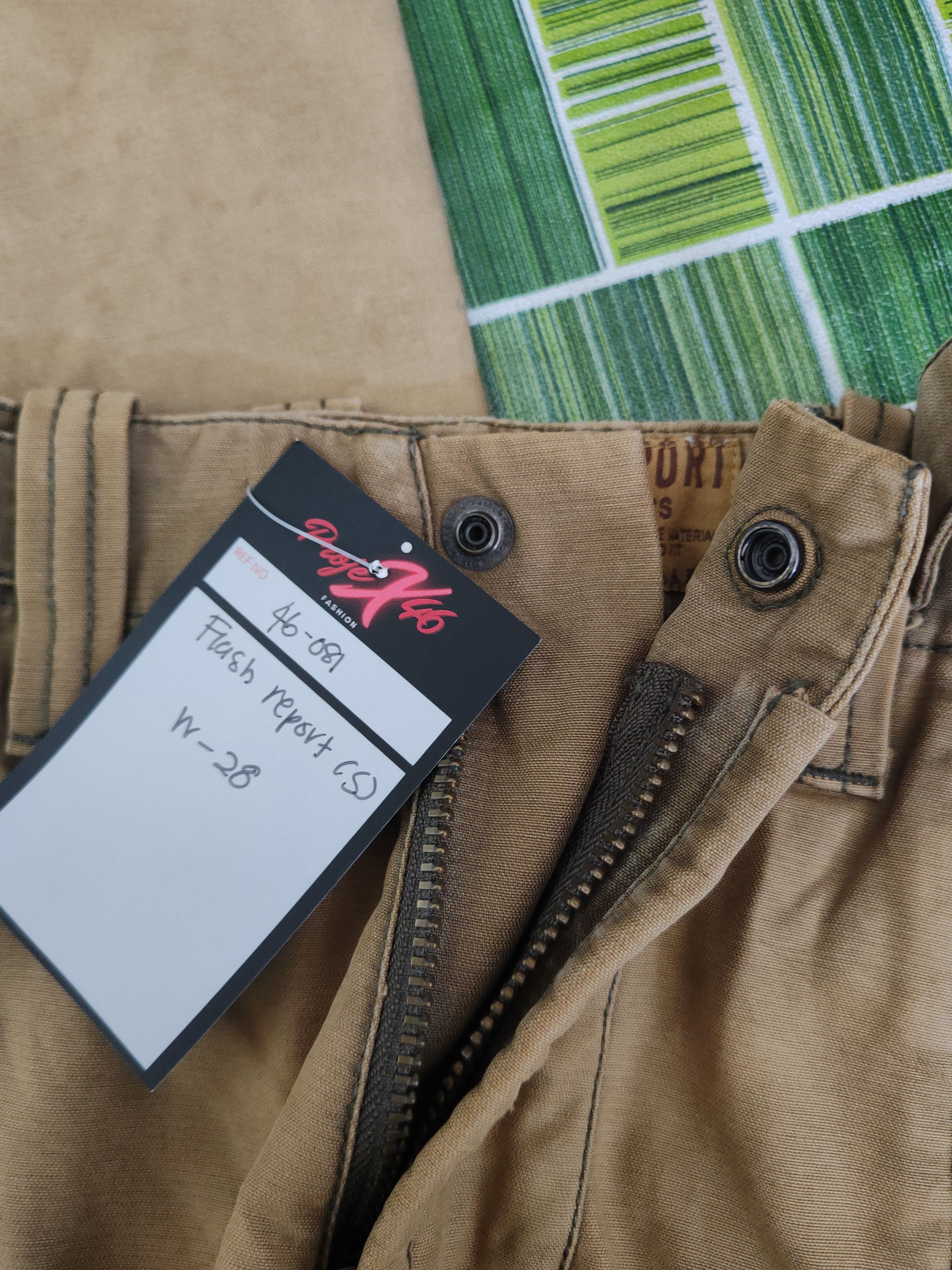 Japanese Brand DL Flash Report Beige Multipocket Cargo Pants #46-081 Size US 28 / EU 44 - 17 Thumbnail