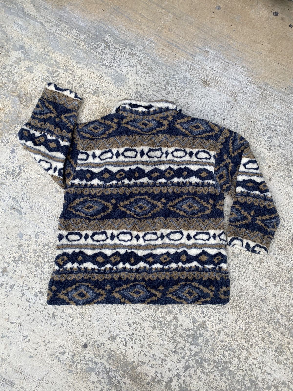 Japanese Brand AW Acosto navajo printed fleece Size US M / EU 48-50 / 2 - 2 Thumbnail