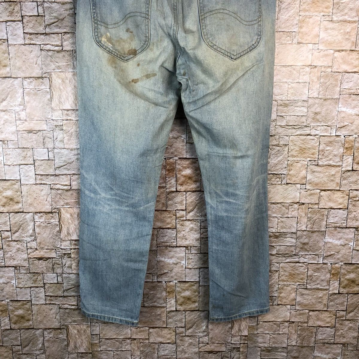 Lee Lee vintage Blue Distressed Denim Pants #A1029 Size US 31 - 16 Thumbnail