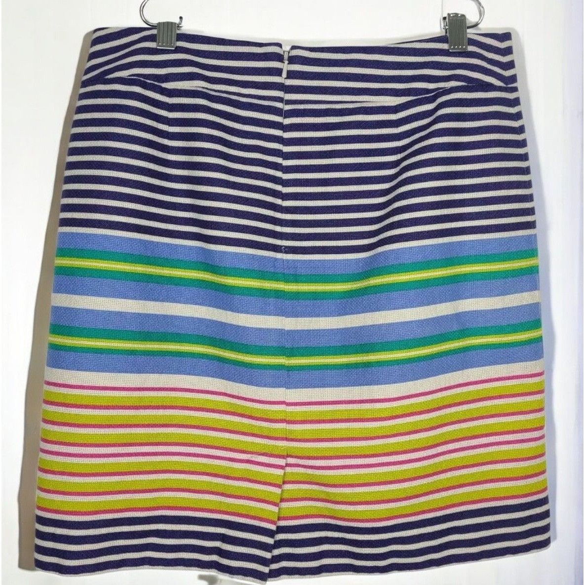 Loft Ann Taylor Loft Striped Mini Skirt Lined Multicolor 10 Size 32" / US 10 / IT 46 - 4 Thumbnail