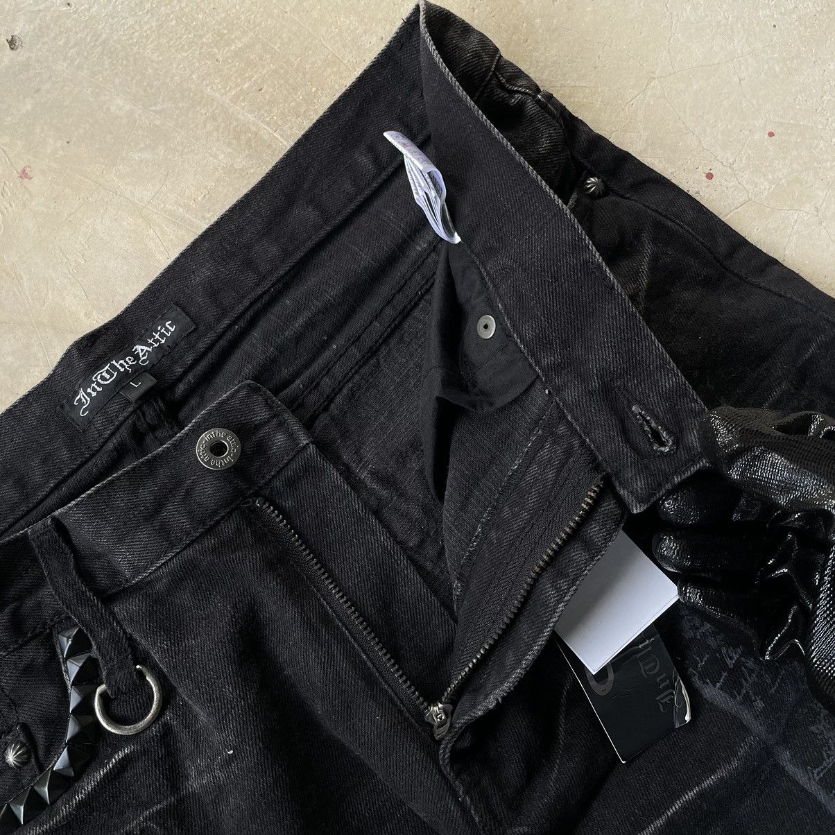 Le Grande Bleu (L.G.B.) IN THE ATTIC ARCHIVE GOTHIC PUNK CROSS POEM BLACK DENIM JEAN Size US 32 / EU 48 - 10 Thumbnail