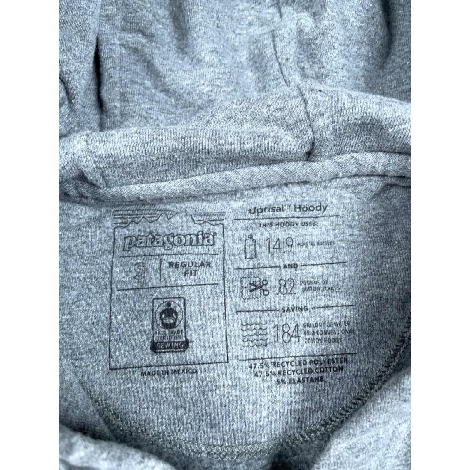 Patagonia Patagonia Uprisal Logo Hoodie Women's Small Gray Sweatshirt STY39557 Drawstring Size S / US 4 / IT 40 - 3 Thumbnail