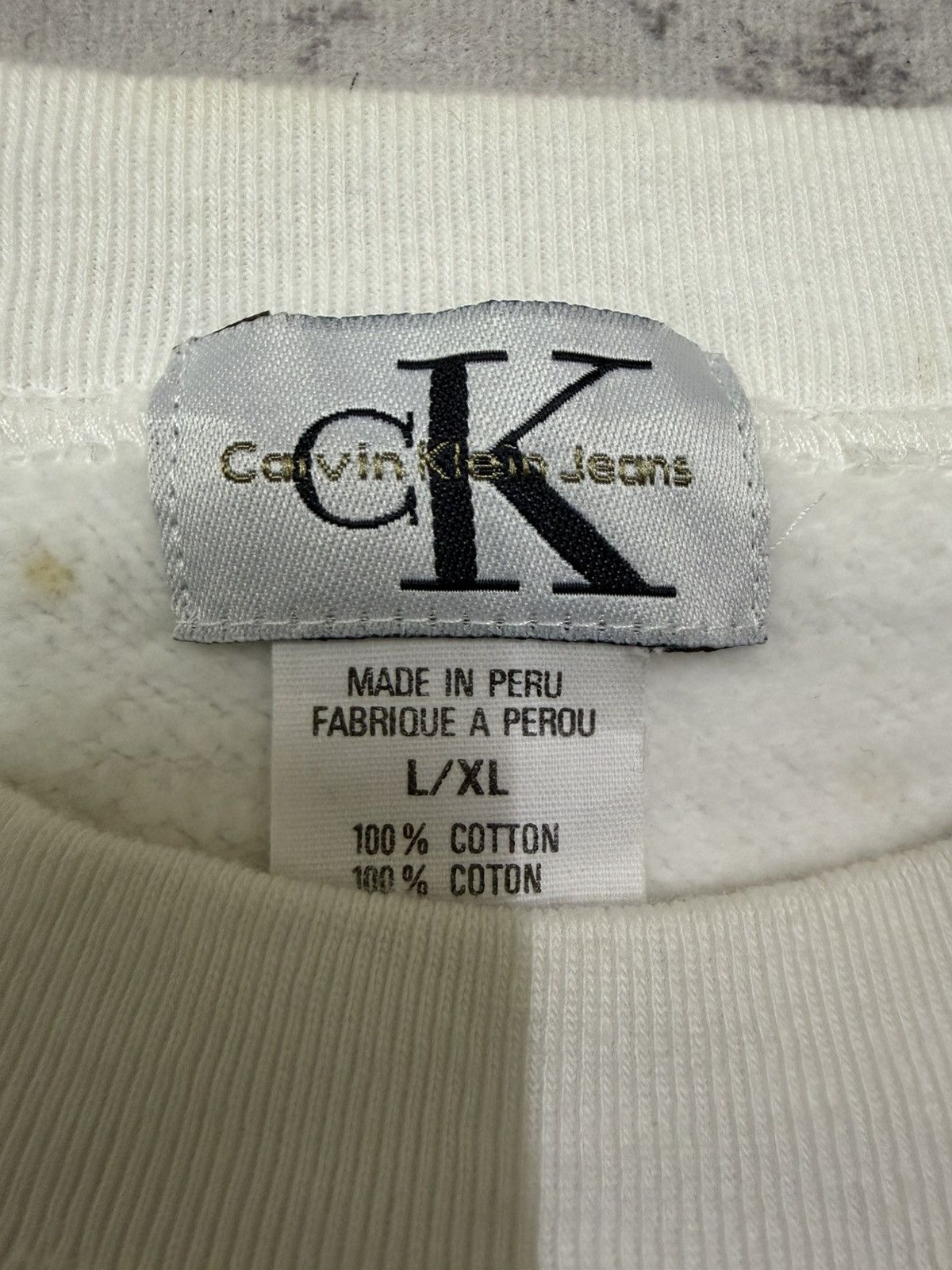 Calvin Klein Vintage Calvin Klein Biglogo Sweatshirt Size US M / EU 48-50 / 2 - 8 Thumbnail