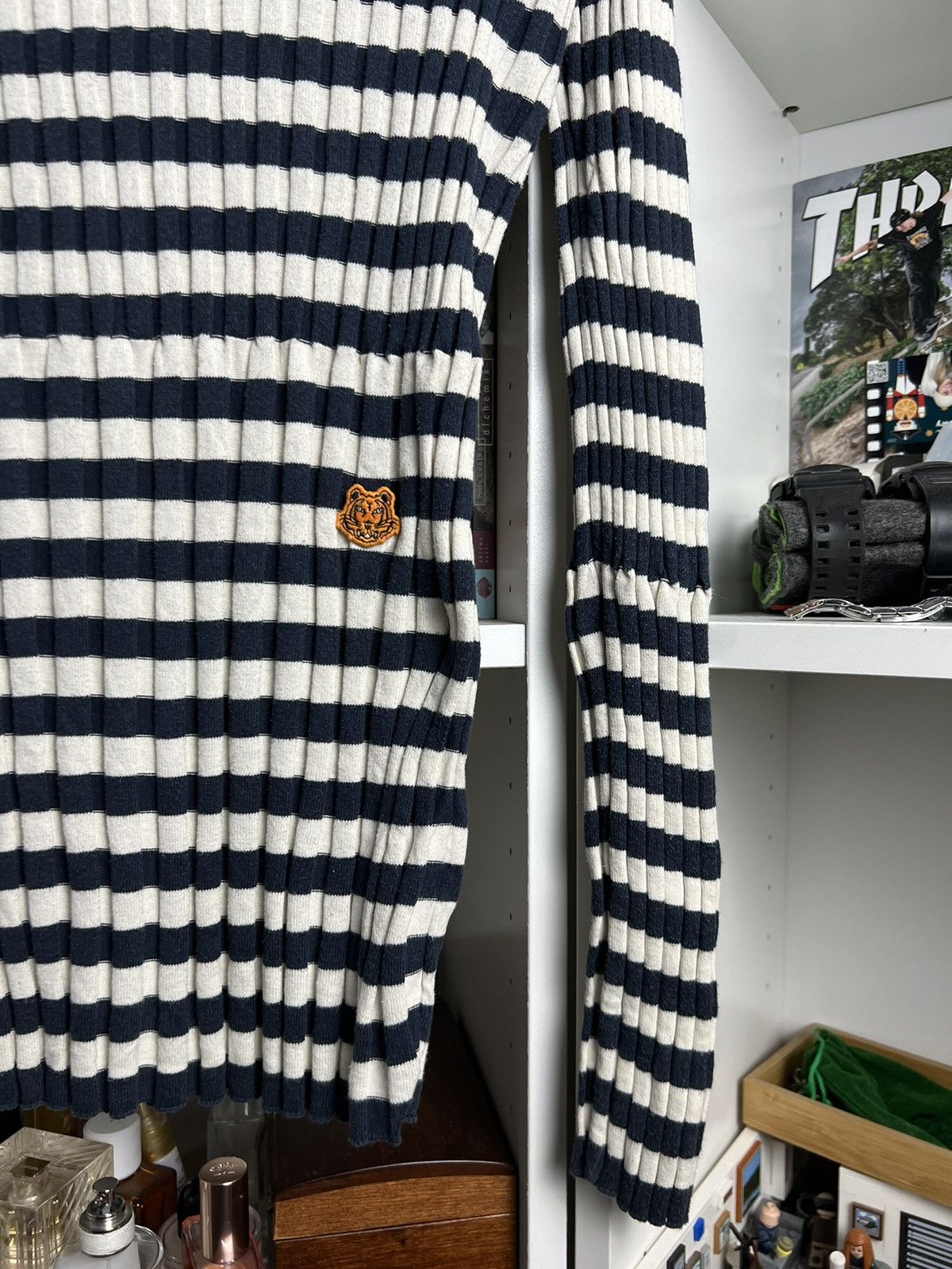 Designer × Kenzo Kenzo striped longsleeve sweater M designer luxury casual Size M / US 6-8 / IT 42-44 - 3 Thumbnail