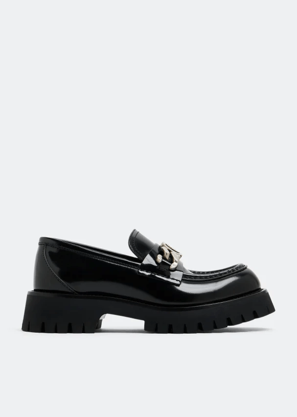 Gucci Interlocking G Lug Sole Loafers SIZE 37