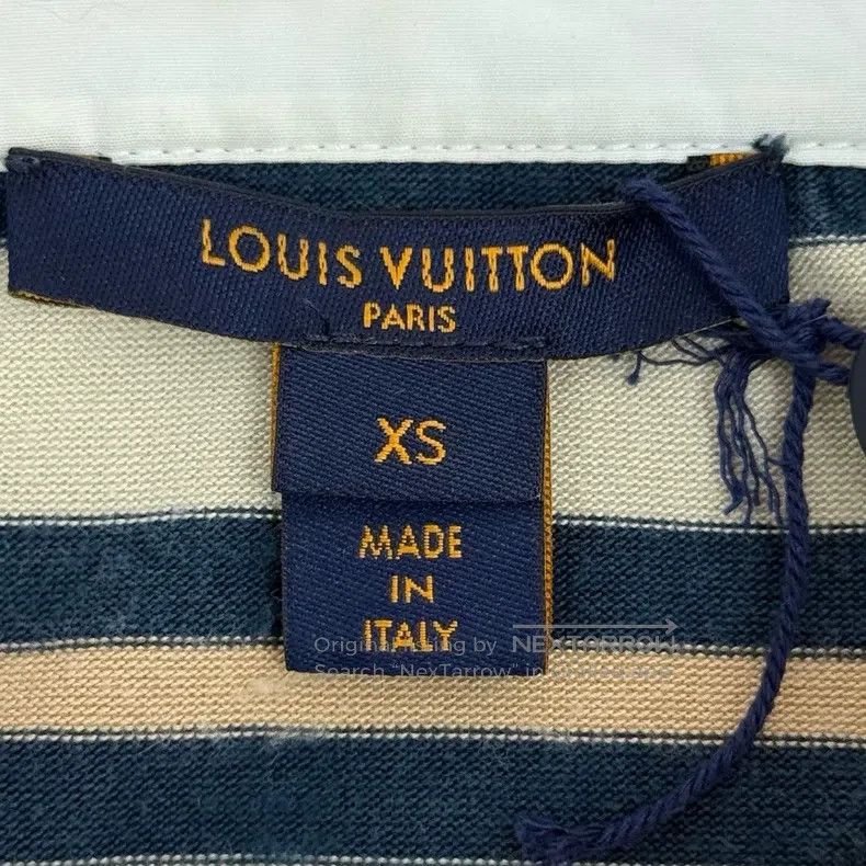 Louis Vuitton Louis Vuitton Khaki blue striped mulberry silk and nylon p Size US XS / EU 42 / 0 - 5 Thumbnail