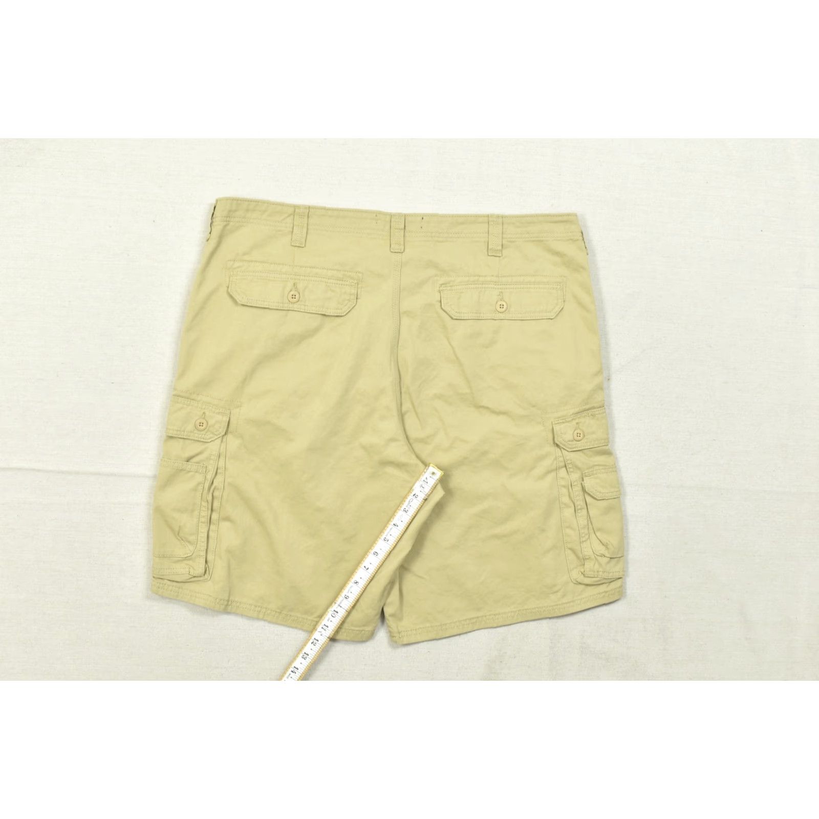 Lee Lee Cargo Shorts Men 44 Tan Cotton Heavyweight Relaxed Flat Front Pockets Beige Cargo Pocket Outdoor Summer Men Size US 44 / EU 60 - 4 Thumbnail