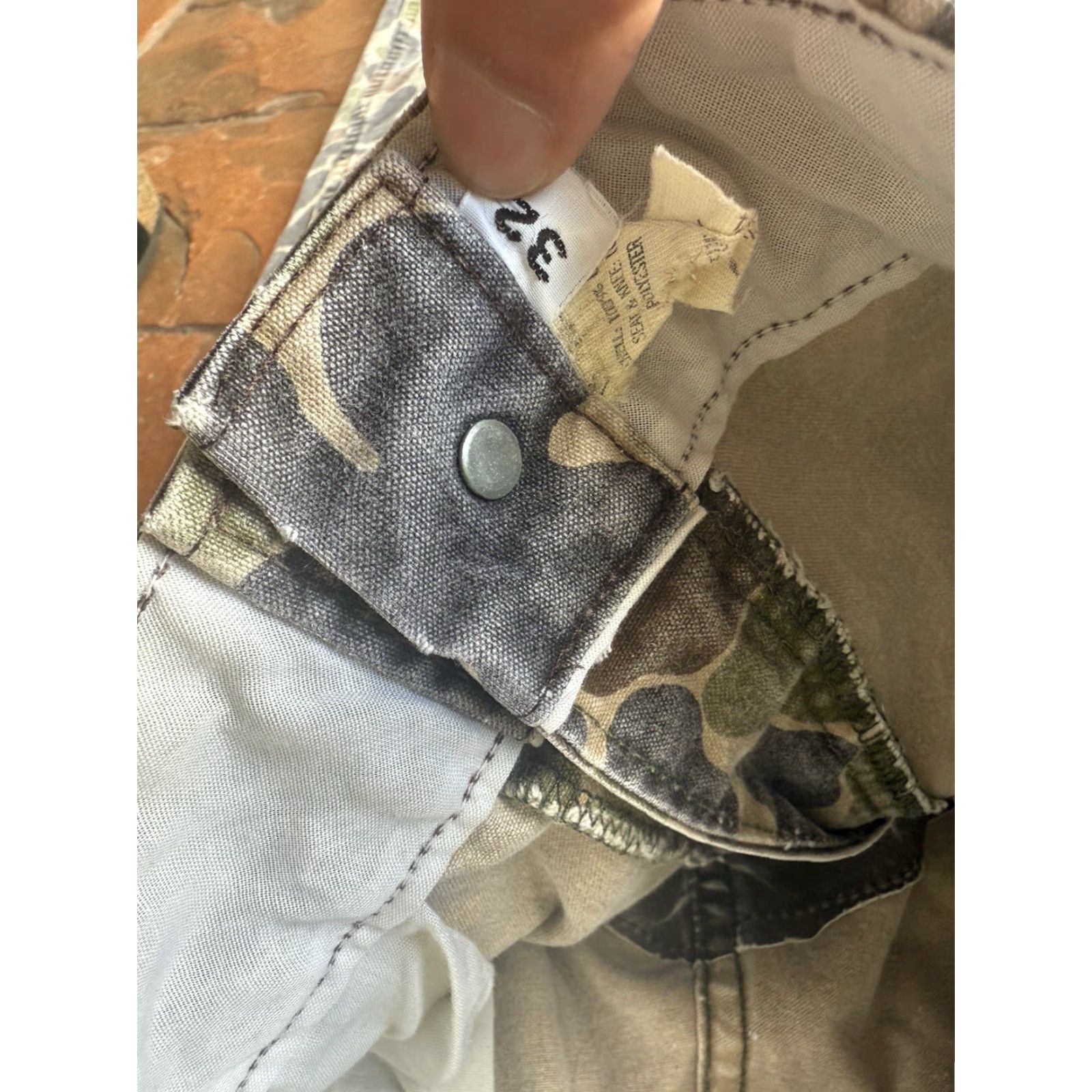 Hunter VINTAGE Black Sheep Duck Camo Hunter Field Pants Mens 32 USA Made Talon Slouchy Chino Camouflage Pockets Size US 35 - 5 Thumbnail