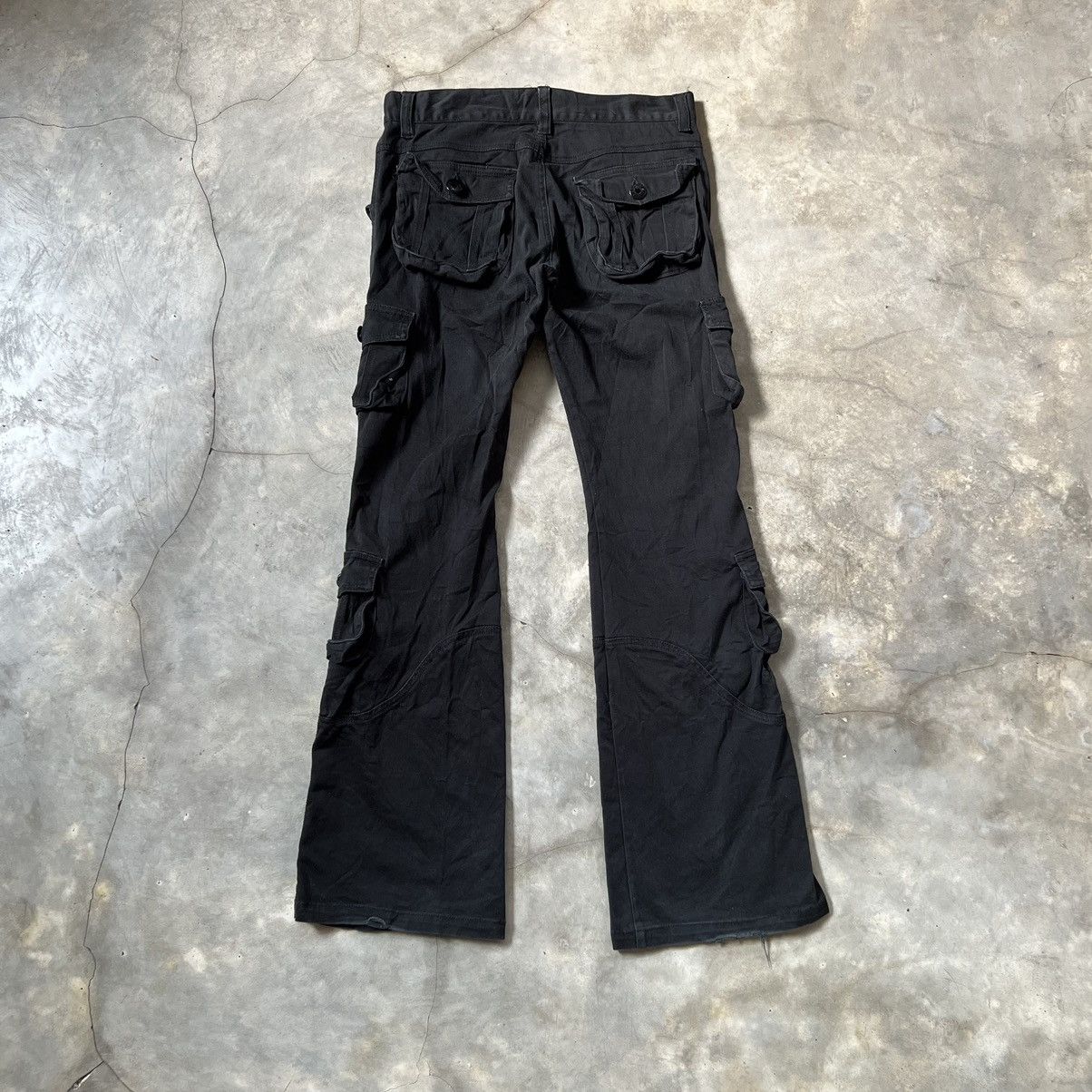 LOWBOX 2000s Lowbox Tactical Pocket Flared Pants Size US 30 / EU 46 - 2 Thumbnail