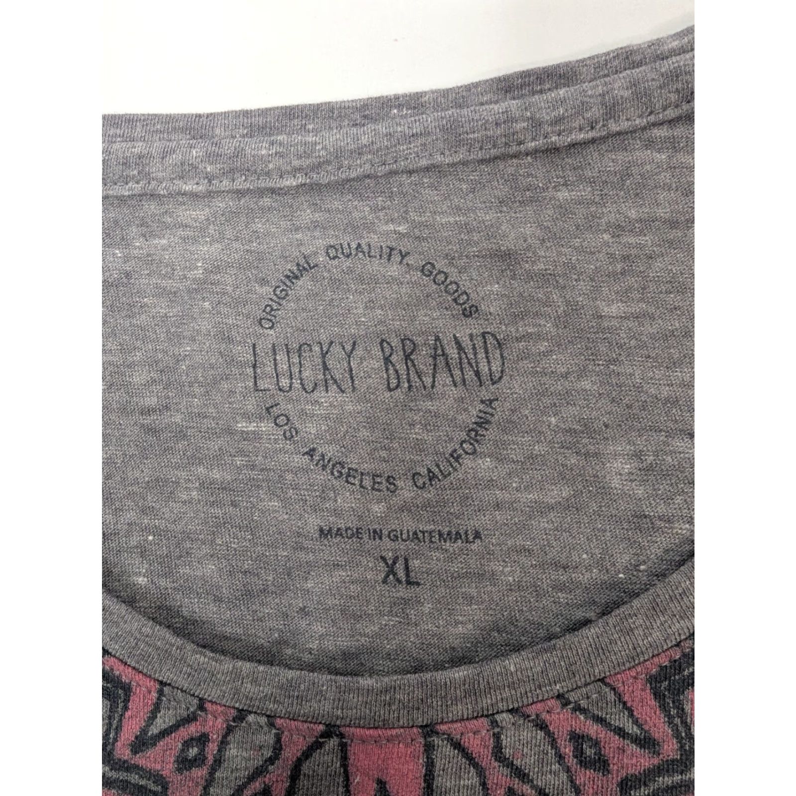 Lucky Brand VINTAGE Lucky Brand Womens Gray Pink Aztec Printed Boho Sleeveless Blouse Shirt XL Size XL / US 12-14 / IT 48-50 - 7 Thumbnail