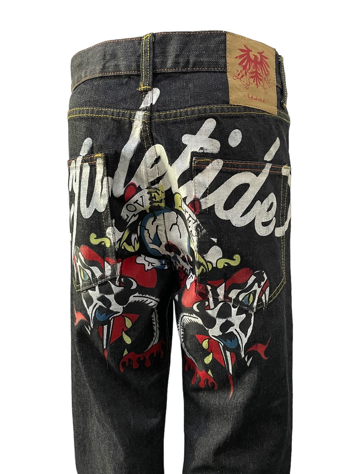 Hysteric Glamour × Japanese Brand × Maharishi Y2k Yuletide Japan Yakuza Tattoo Raw Jeans Size US 32 / EU 48 - 6 Thumbnail