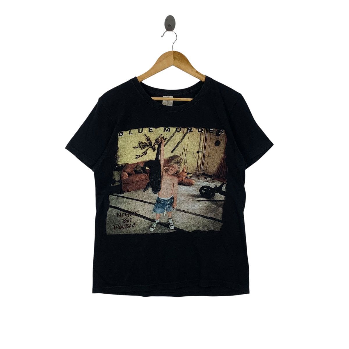 Band Tees Vintage 1993 BLUE MURDER Nothin But Trouble Japan Tour Tee Size US S / EU 44-46 / 1 - 1 Thumbnail