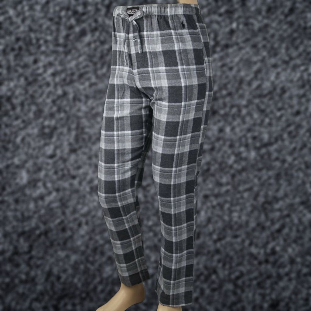 Polo Ralph Lauren Polo Ralph Lauren Grey Cream Plaid Pajamas Lounge Sleep Pants Black Pony NWT Mens S Size US S / EU 44-46 / 1 - 1 Preview