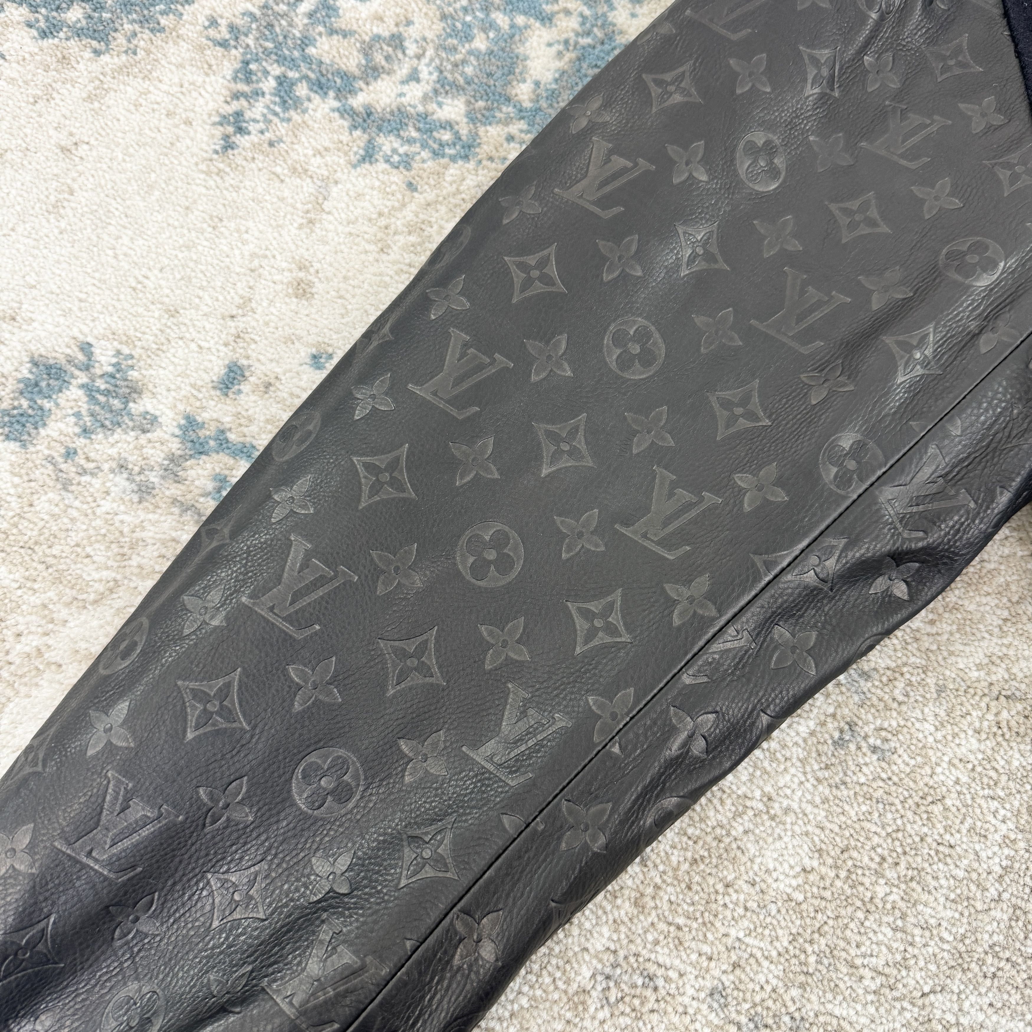 Louis Vuitton Louis Vuitton 1AA7EM Monogram Embosed Jacket Black RRP £3900 Size US S / EU 44-46 / 1 - 5 Thumbnail