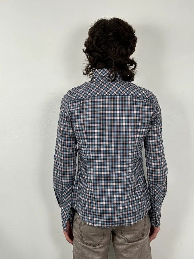 Dolce & Gabbana AW2011 Dolce & Gabbana Blue Plaid Cotton Western Shirt Size US S / EU 44-46 / 1 - 3 Thumbnail