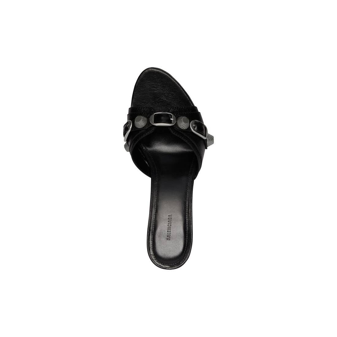 Balenciaga o1w1db10625 Cagole 70mm Sandals in Black Size US 7 / IT 37 - 5 Thumbnail