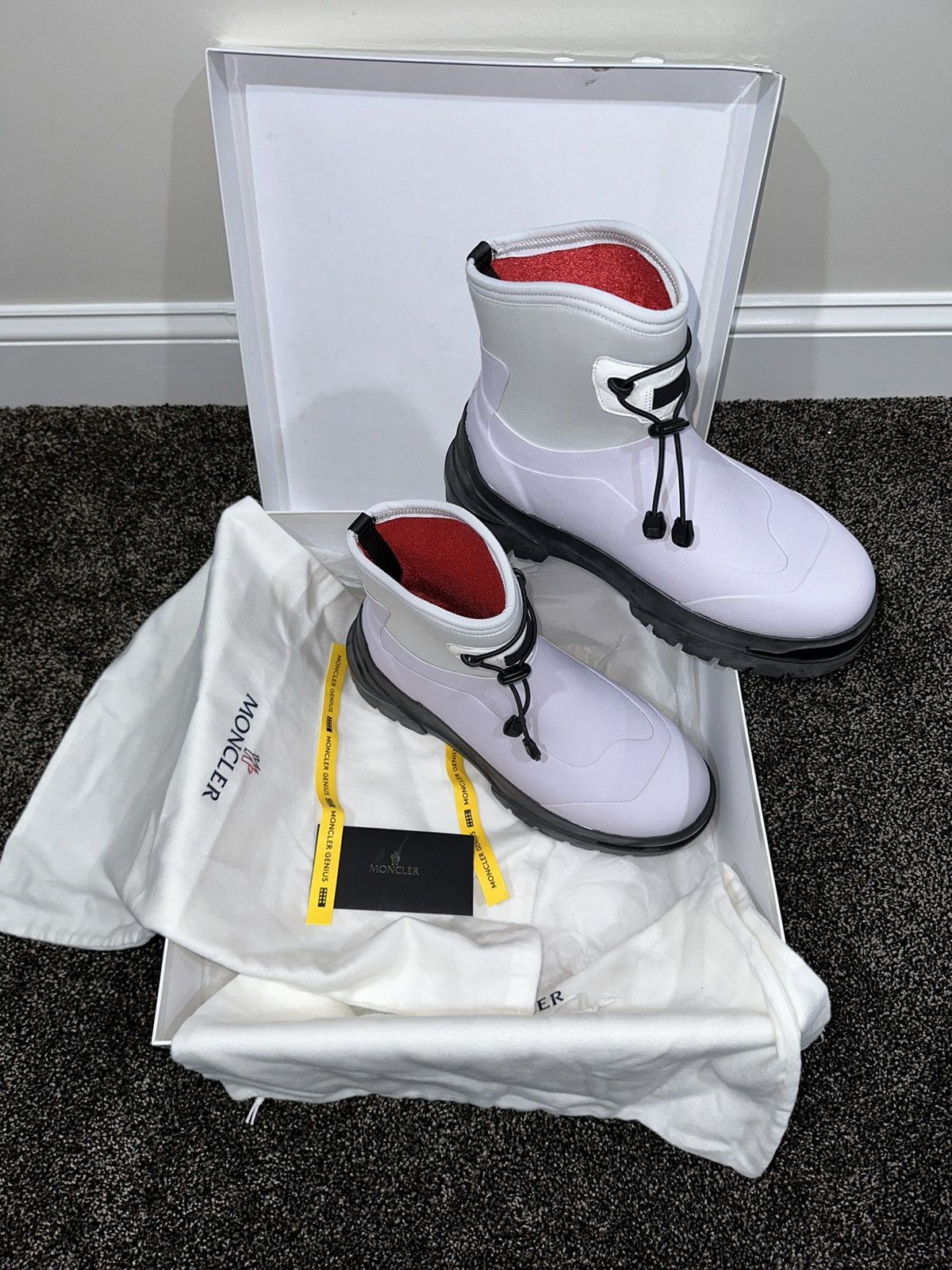 Moncler x 1017 Alyx 9SM Alison Scarpa White Boots