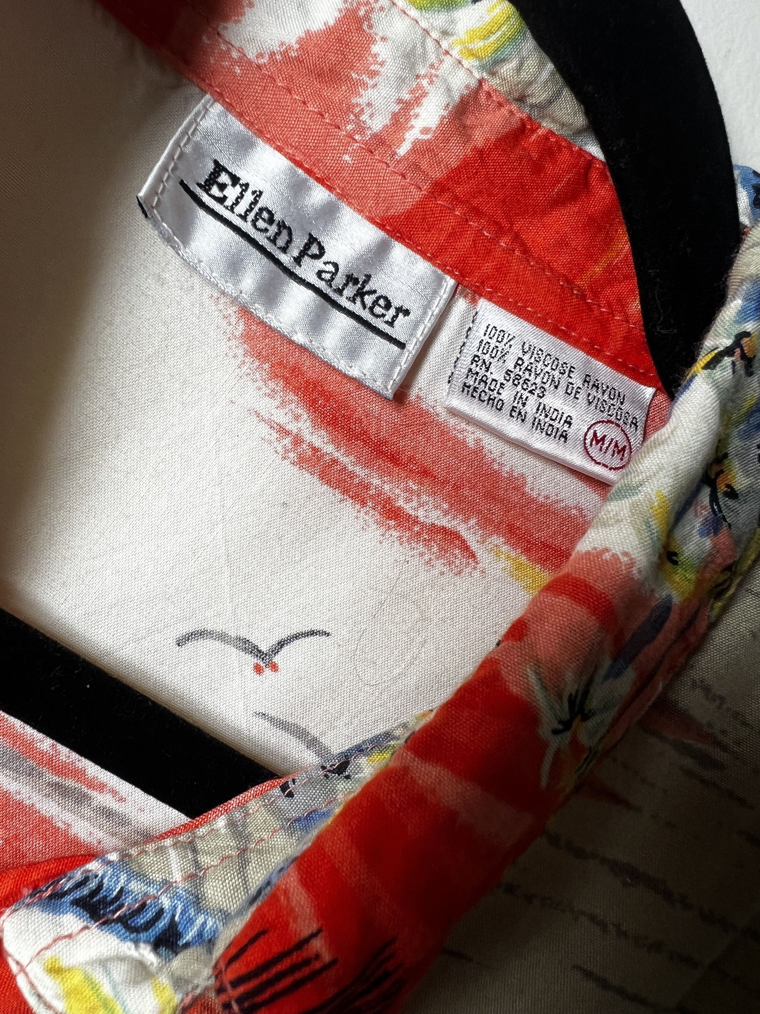 Vintage Vintage Ellen Parker Rayon Hawaiian Print Button Up Shirt Size US M / EU 48-50 / 2 - 3 Thumbnail
