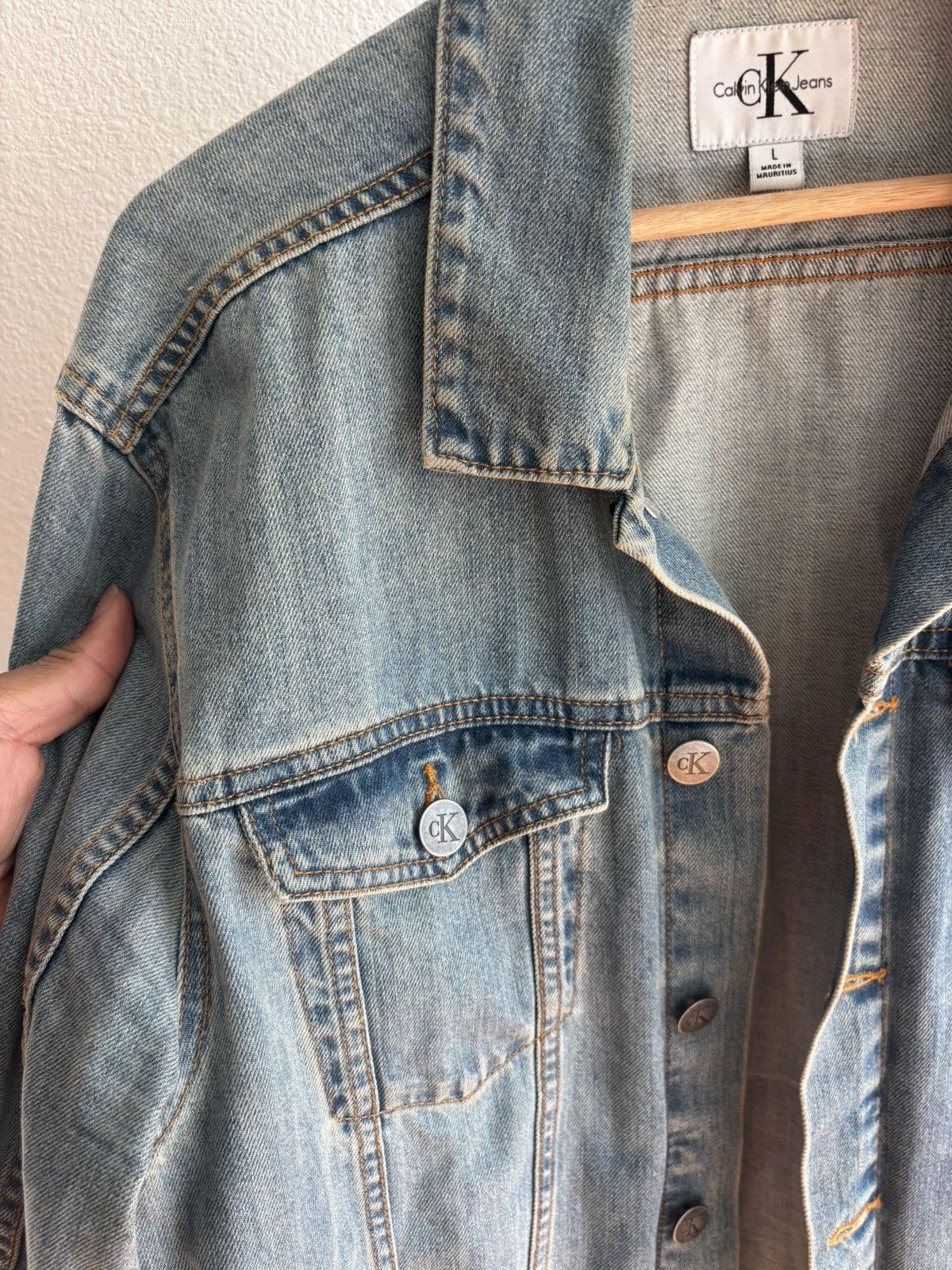 Calvin Klein Calvin Klein Denim Jacket Size US L / EU 52-54 / 3 - 7 Thumbnail