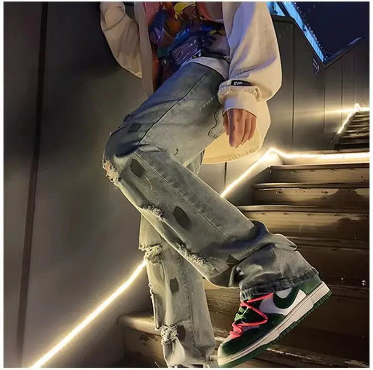 Japanese Brand Straight vintage hip-hop jeans Size US 32 / EU 48 - 5 Thumbnail