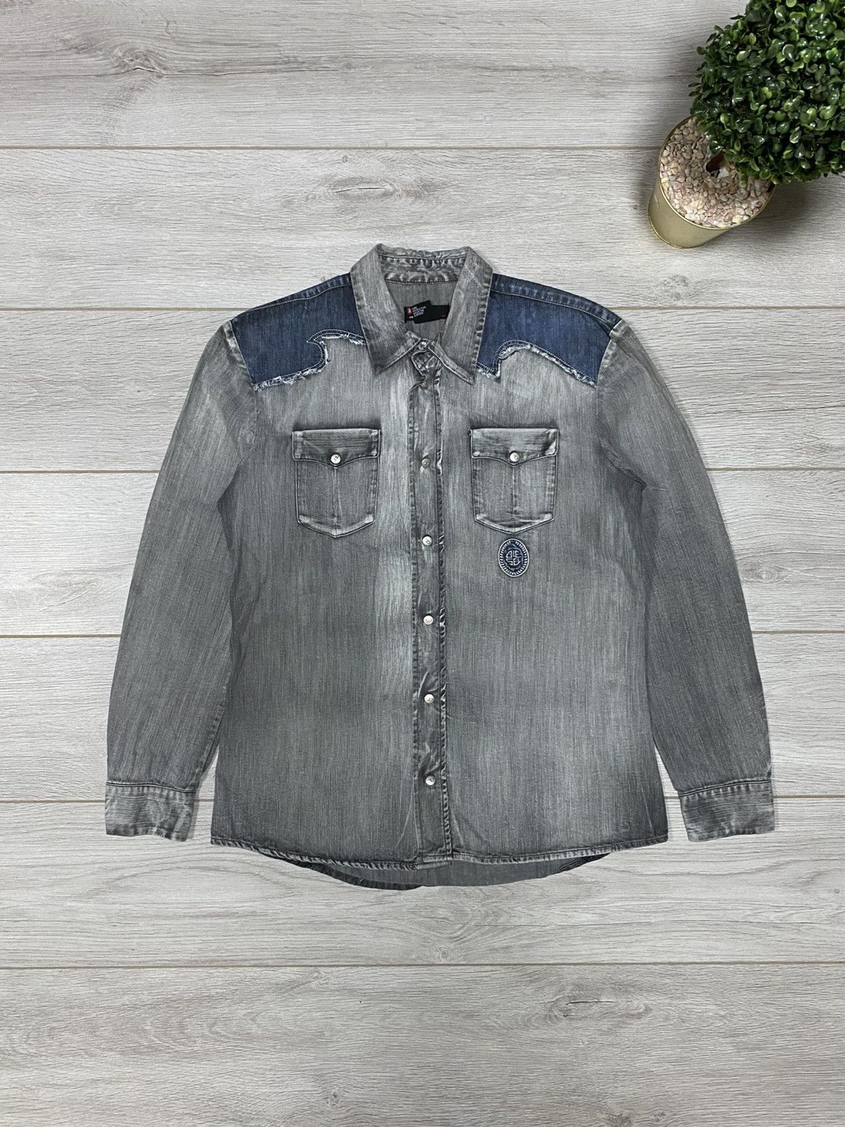 Diesel Diesel vintage western style cowboy denim shirt buttons up Size US M / EU 48-50 / 2 - 2 Thumbnail
