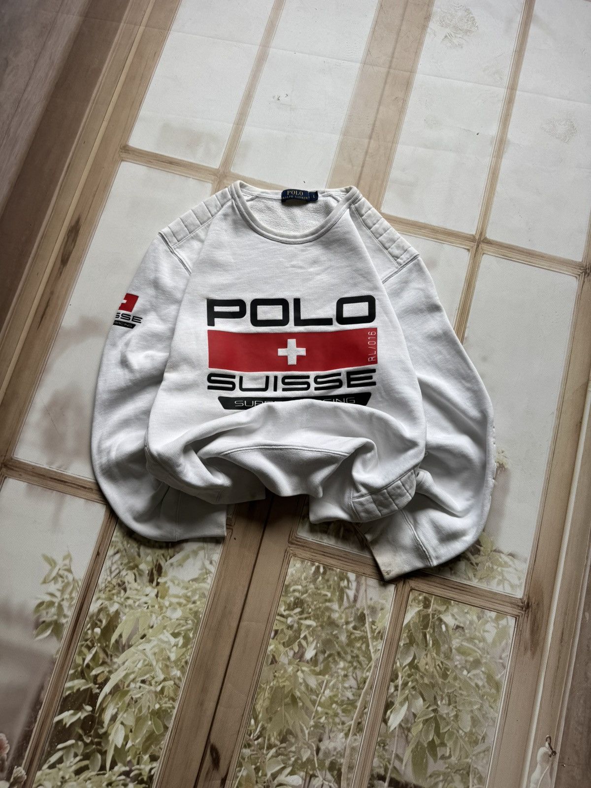Polo Ralph Lauren Polo Ralph Lauren "Suisse" Racing Crewneck Sweatshirt Size US L / EU 52-54 / 3 - 2 Thumbnail