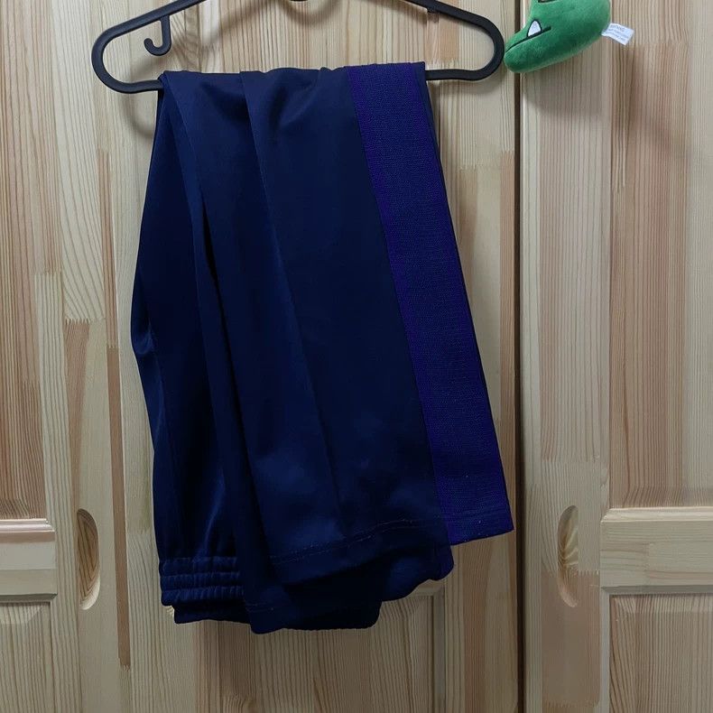 Needles Needles Black Purple Knit Wide-Leg Pants - dmc Size US 38 / EU 54 - 1 Thumbnail