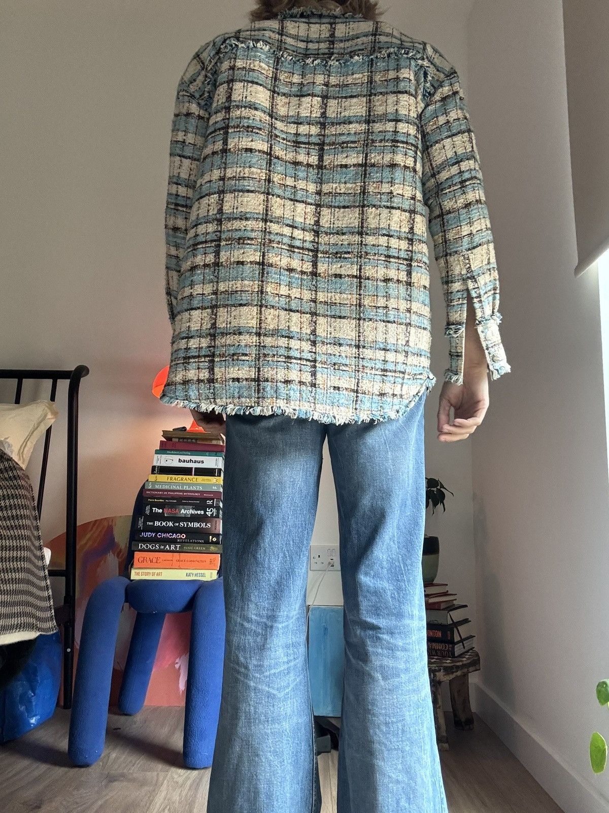MSGM Unique MSGM Frayed Tweed Chanel-inspo Jacket Size L / US 10 / IT 46 - 4 Thumbnail