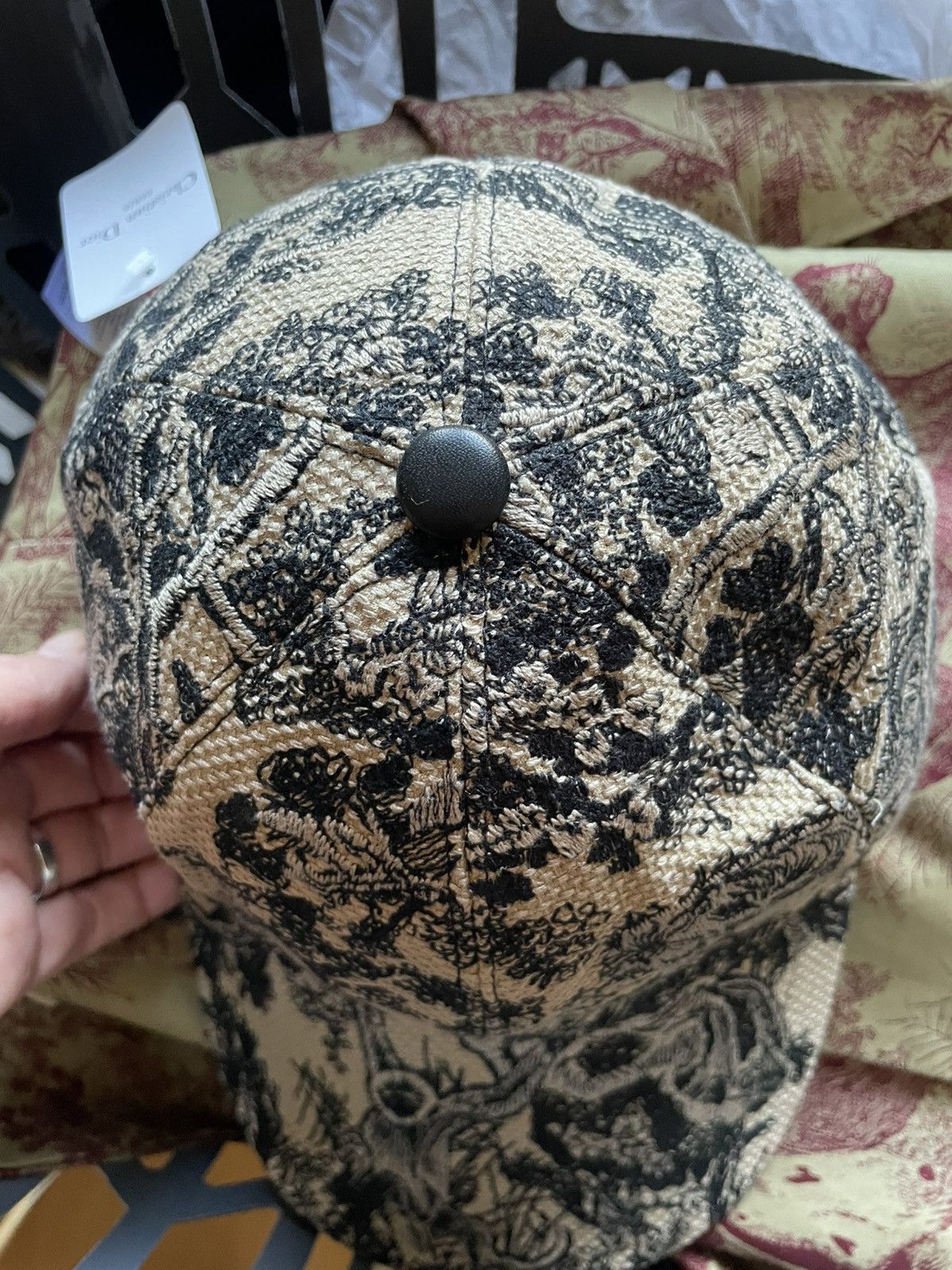 Dior CHRISTIAN DIOR Unisex cap toile de jouy new Size ONE SIZE - 13 Thumbnail